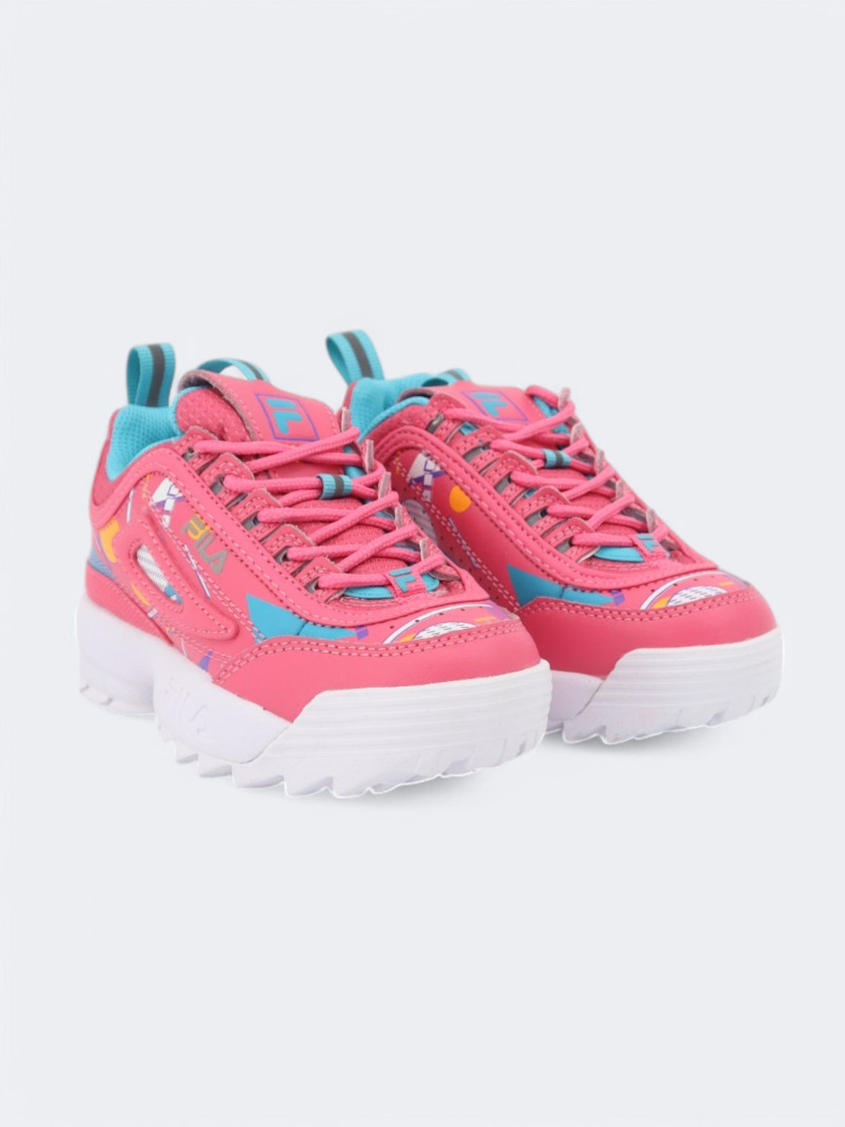 Kids Girl's Printed Sneakers,Pink