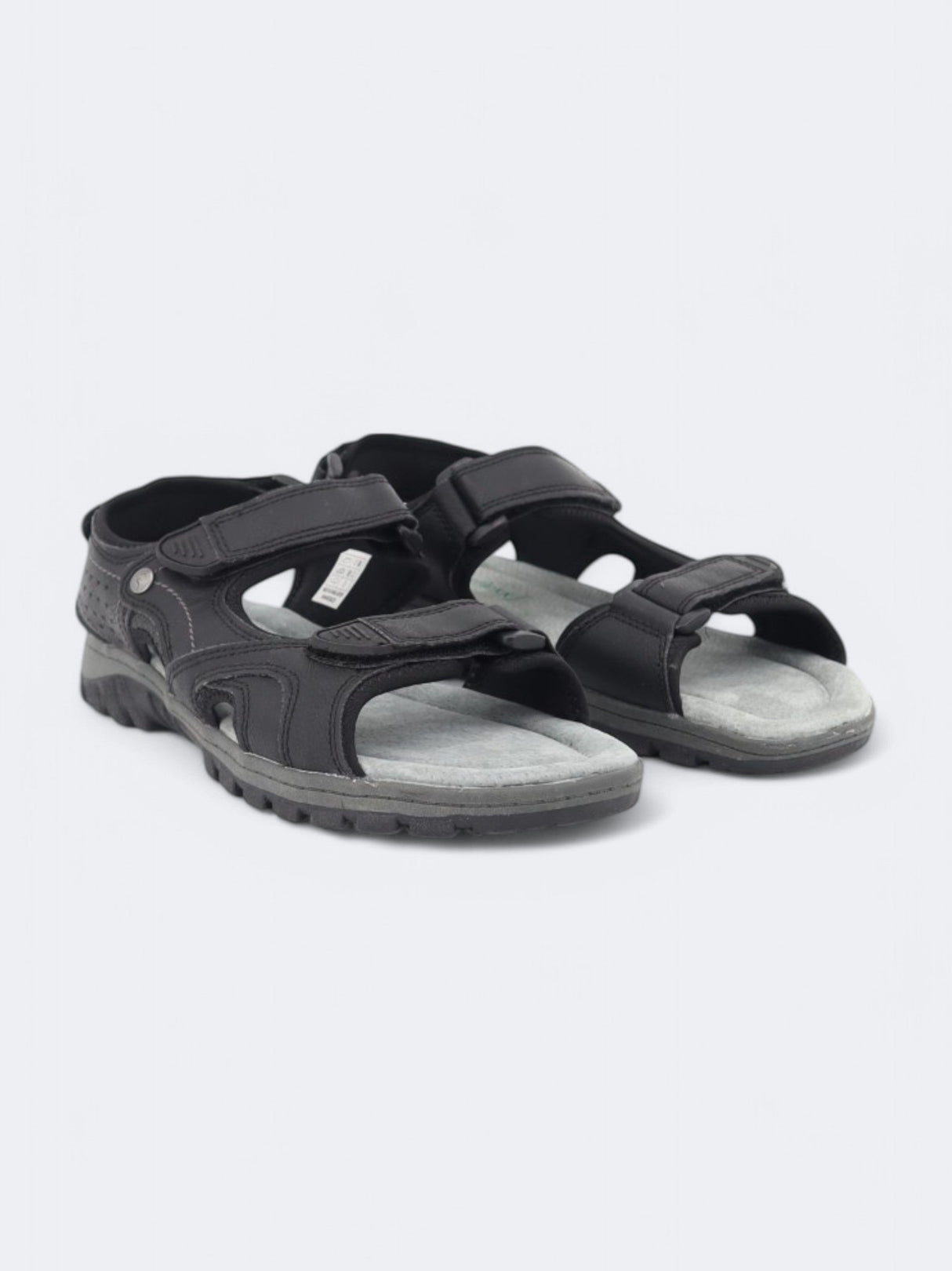 Men's Textured Sandals,Black