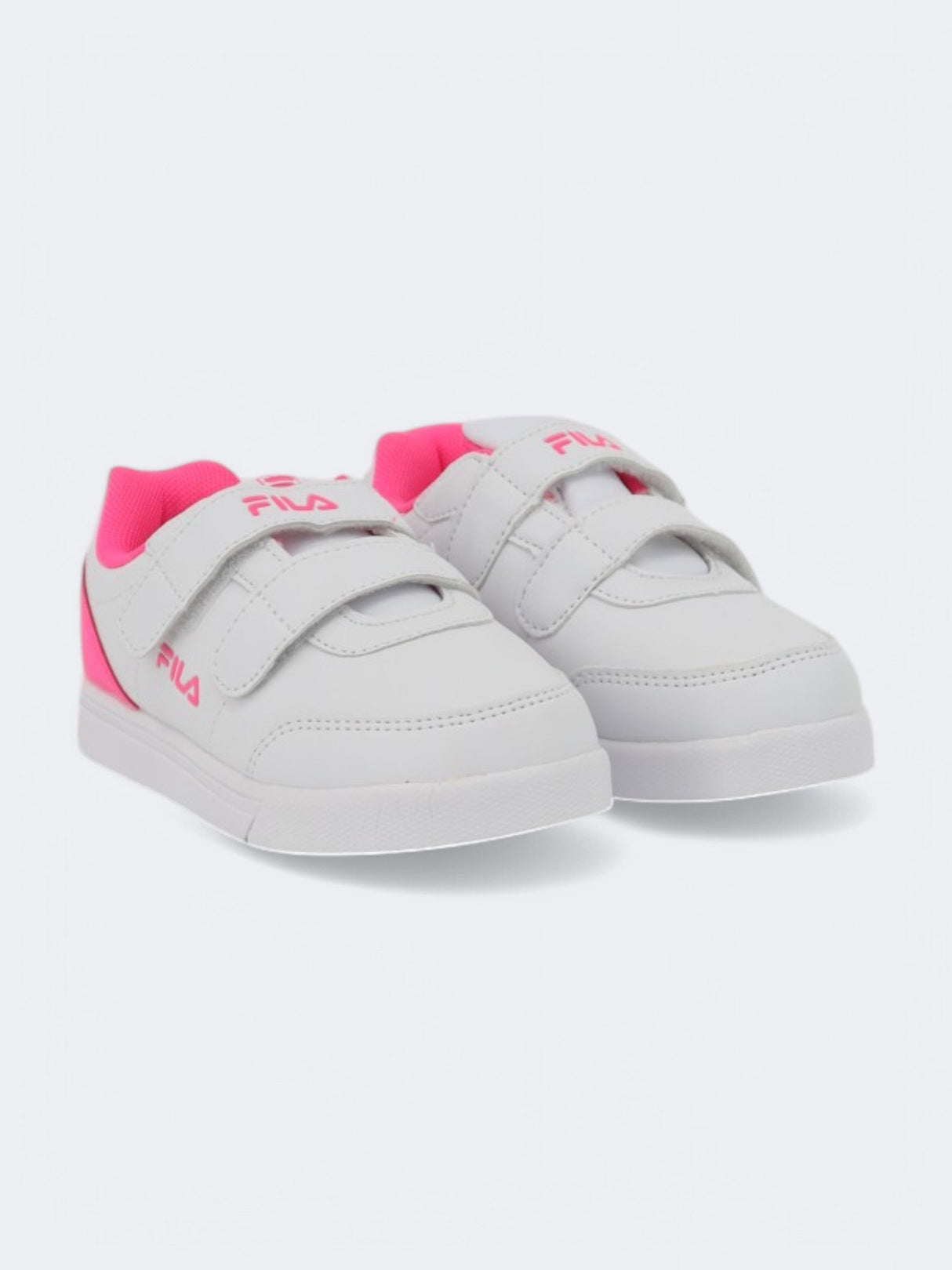 Kids Girl's Colorblocked Sneakers,White/Pink