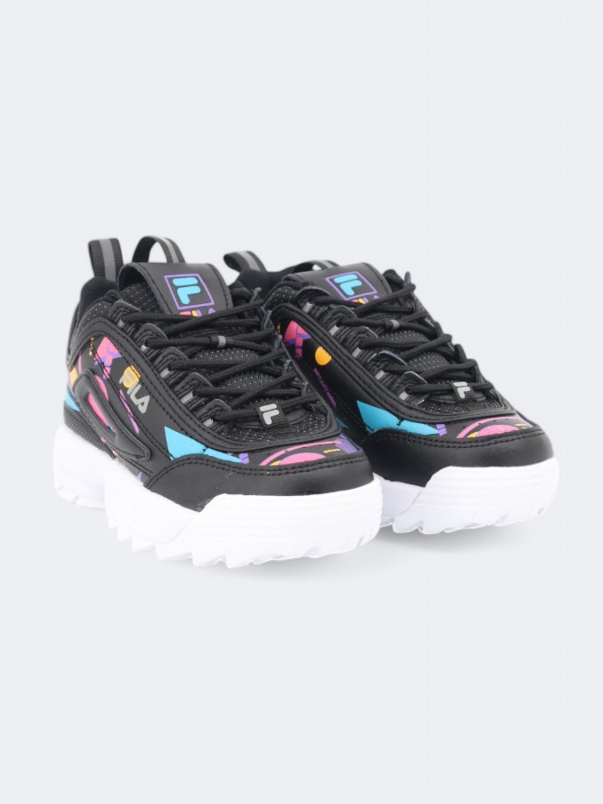 Kids Girl's Printed Sneakers,Black