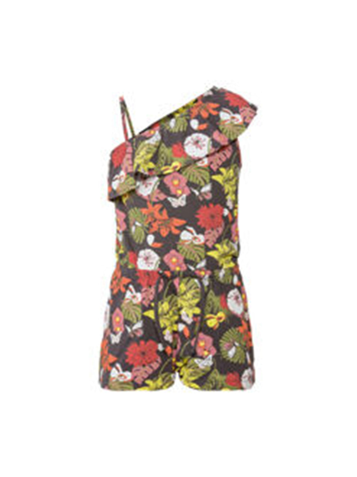 Image for Kid's Girl's Floral Print Ruffle Jumpsuit,Multi