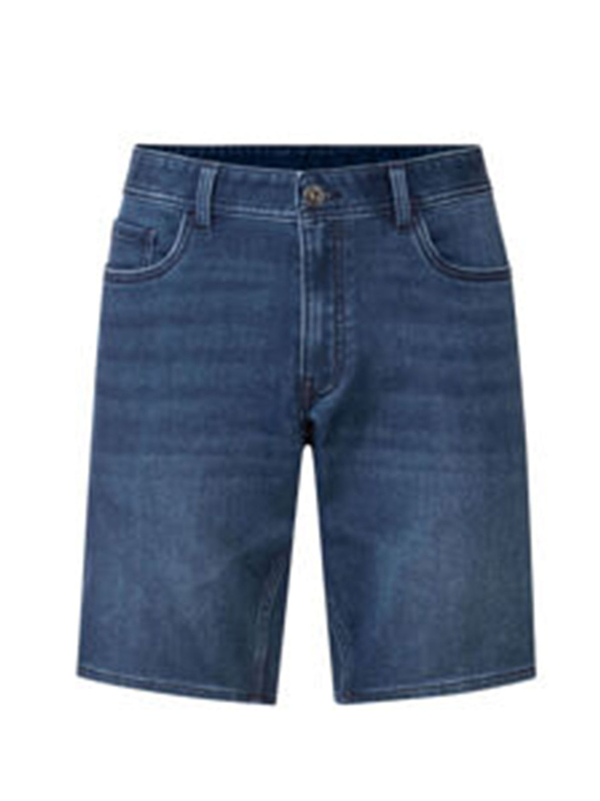 Men's Washed Denim Shorts,Blue