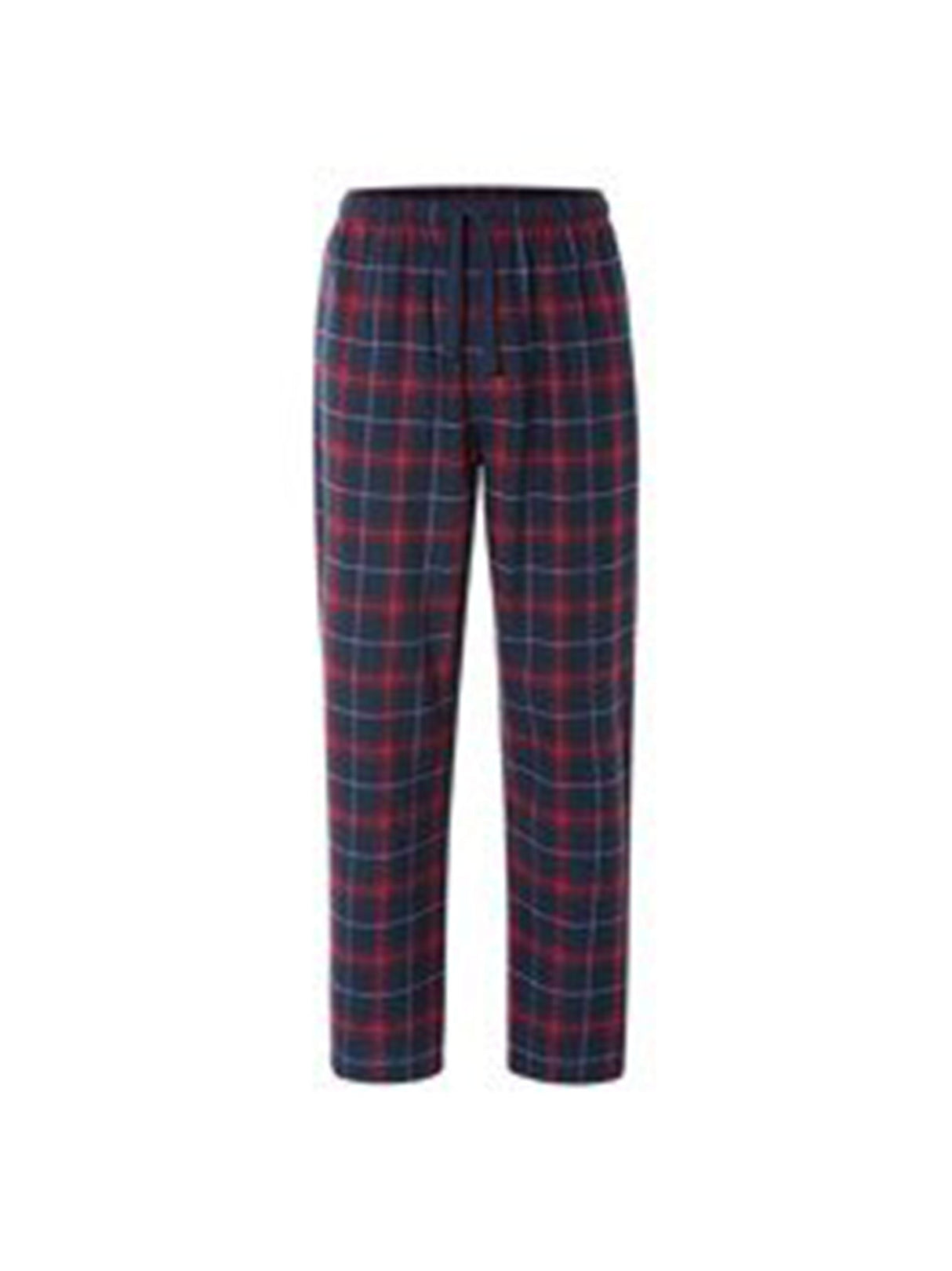 Men's Plaid Sleepwear Pants,Navy/Red