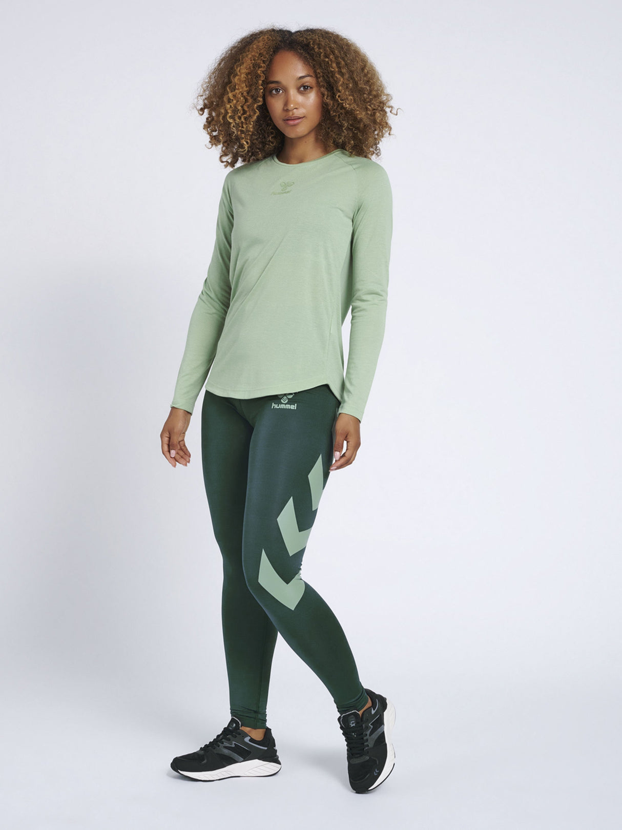 Women's Printed Leggings,Dark Green