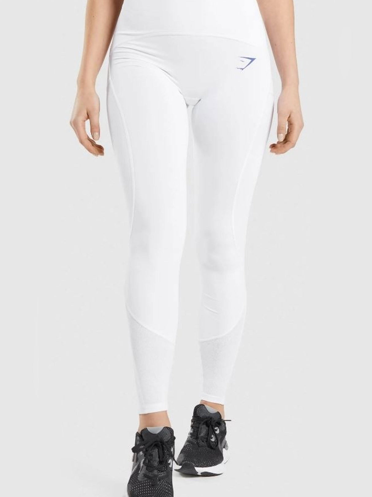 Women's Brand Logo Printed Leggings,White