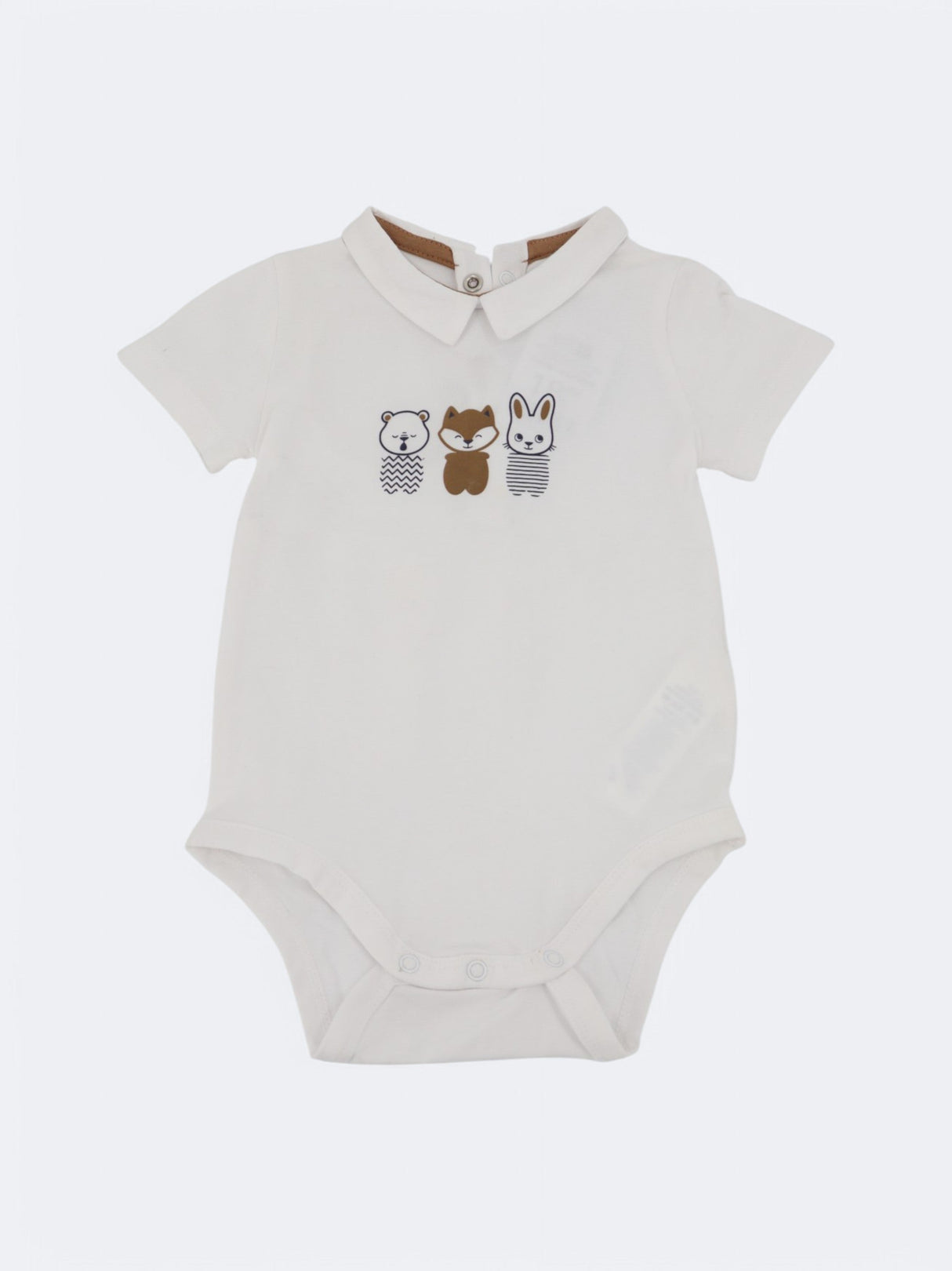 Kids Girl's Graphic Printed Bodysuit,White