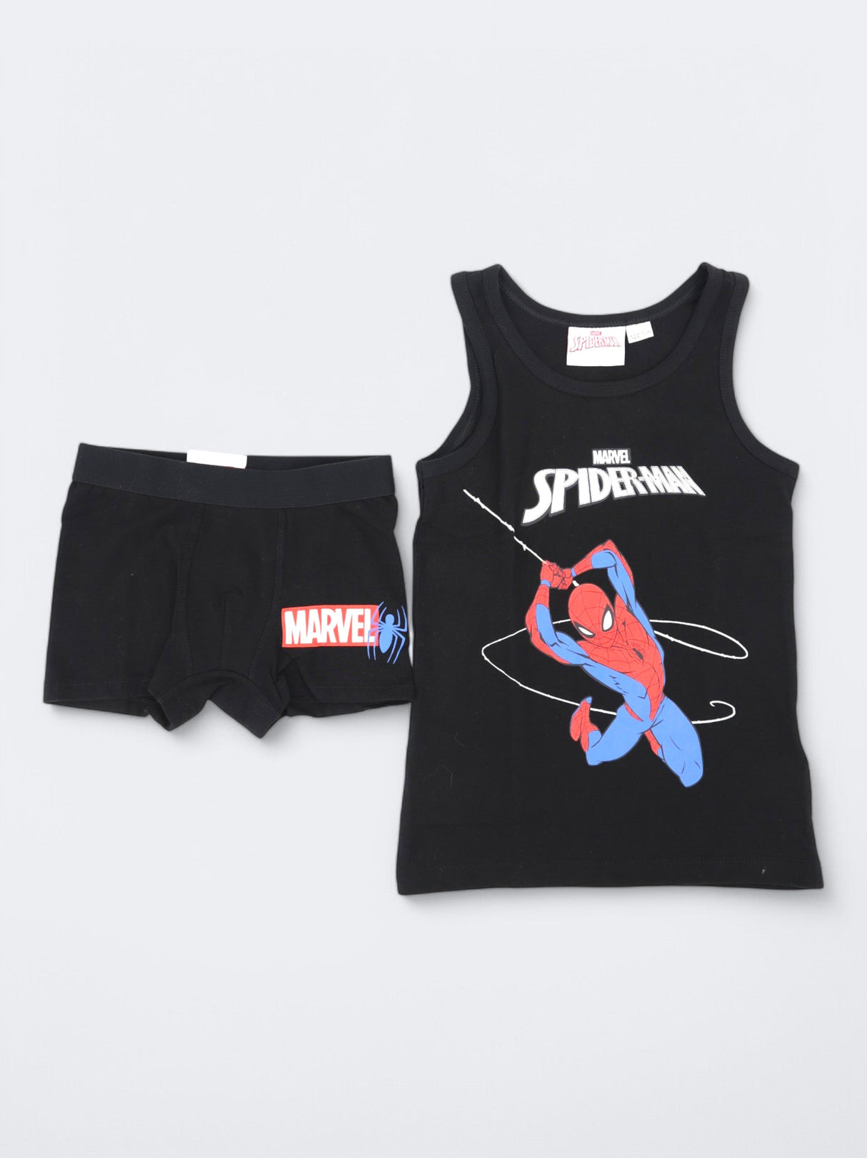 Kids Boy's 2 Pcs Tank Top & Boxer Set,Black