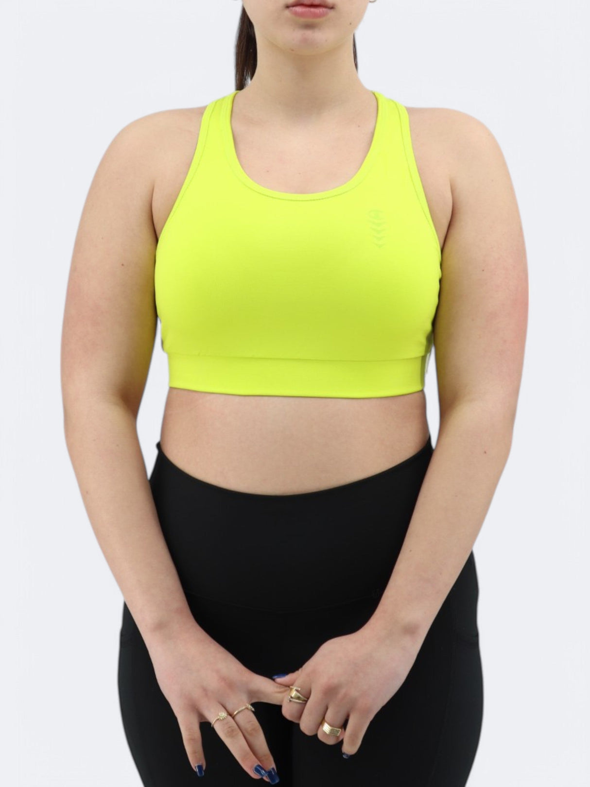 Women's Sports Cropped Top,Yellow