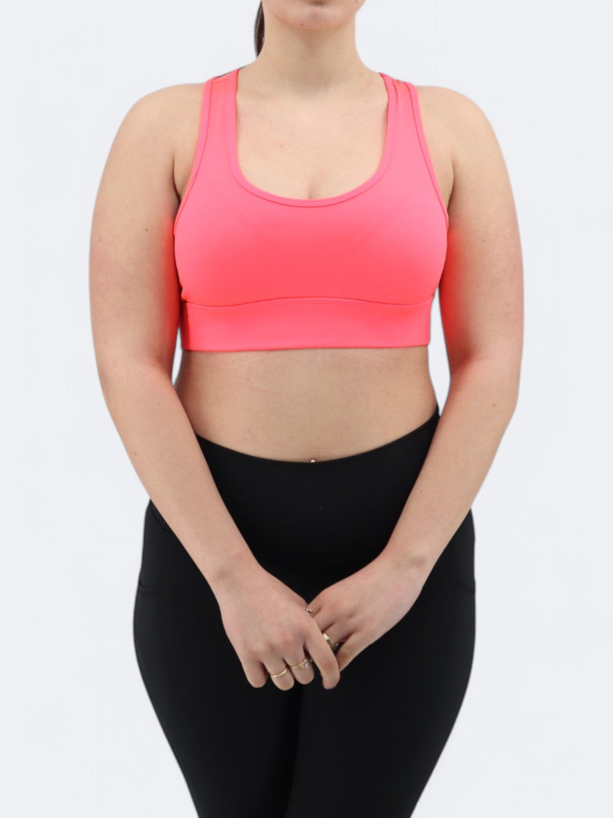 Women's Sports Cropped Top,Coral