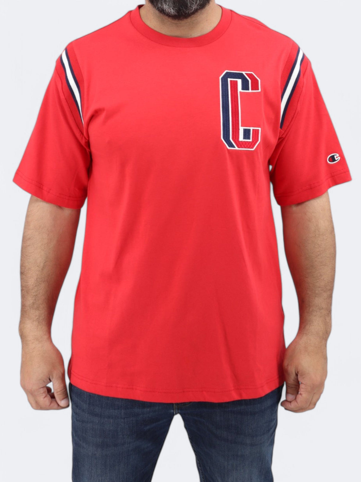 Men's Embroidered T-Shirt,Red