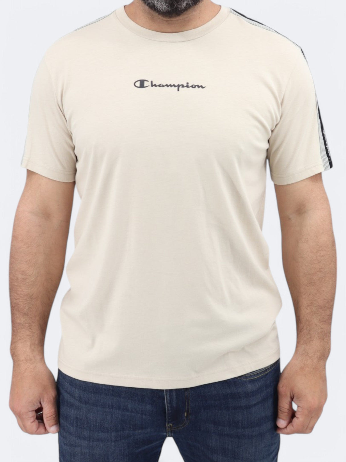 Men's Printed T-Shirt,Beige