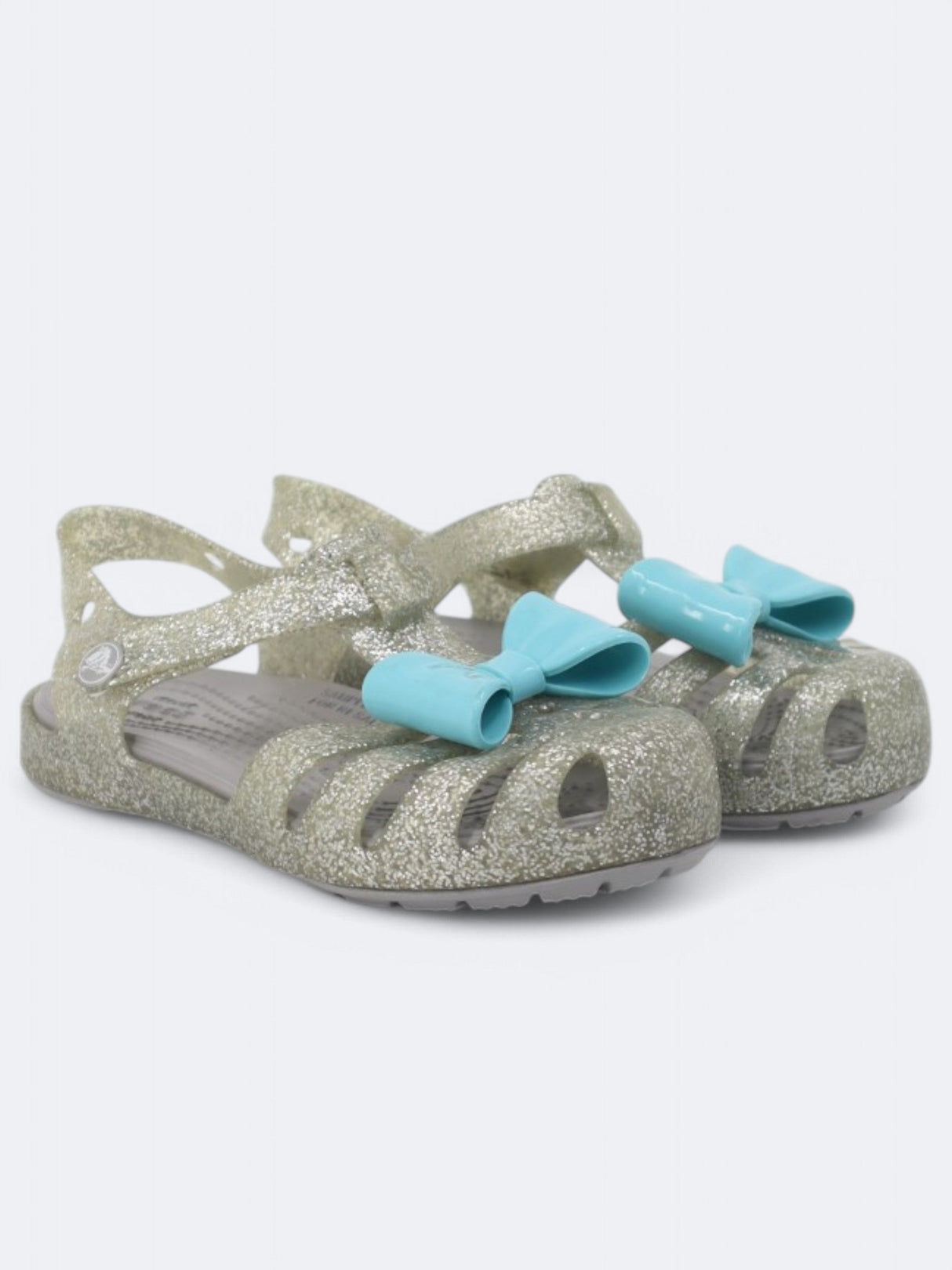 Kids Girl's Glitter Slippers,Silver