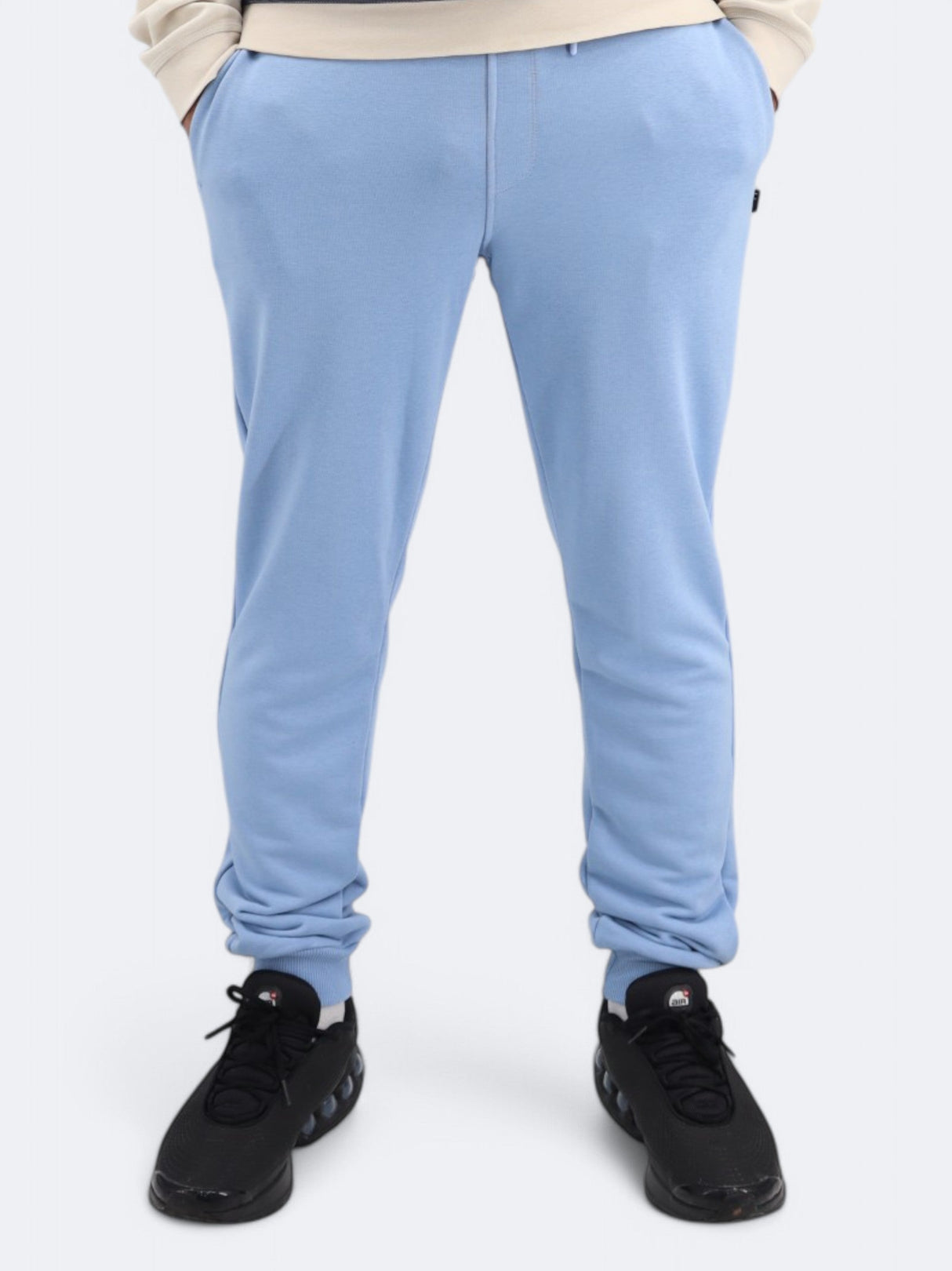 Men's Plain Sweatpants,Light Blue