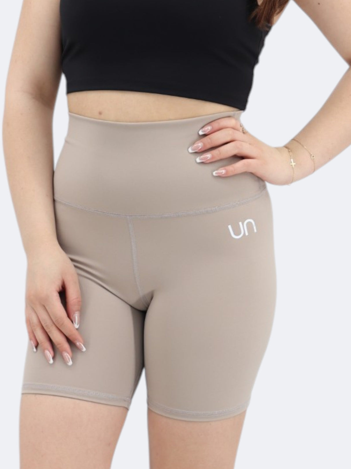 Women's Cropped Short Legging,Beige