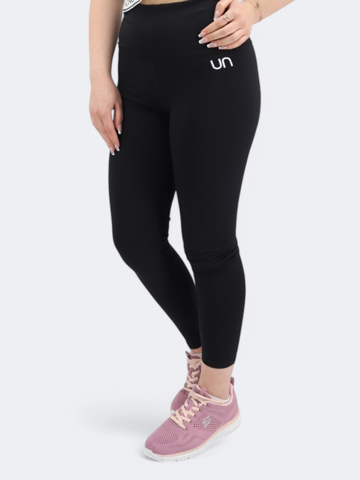 Women's Brand Logo Printed Leggings,Black