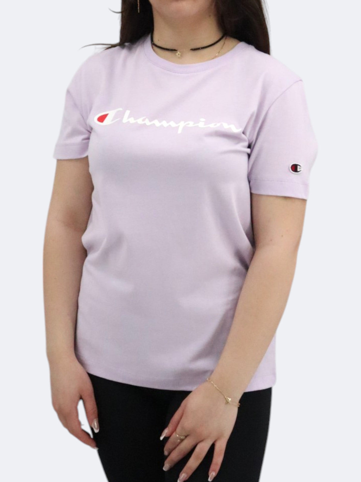 Women's Brand Logo Printed T-Shirt,Lilac