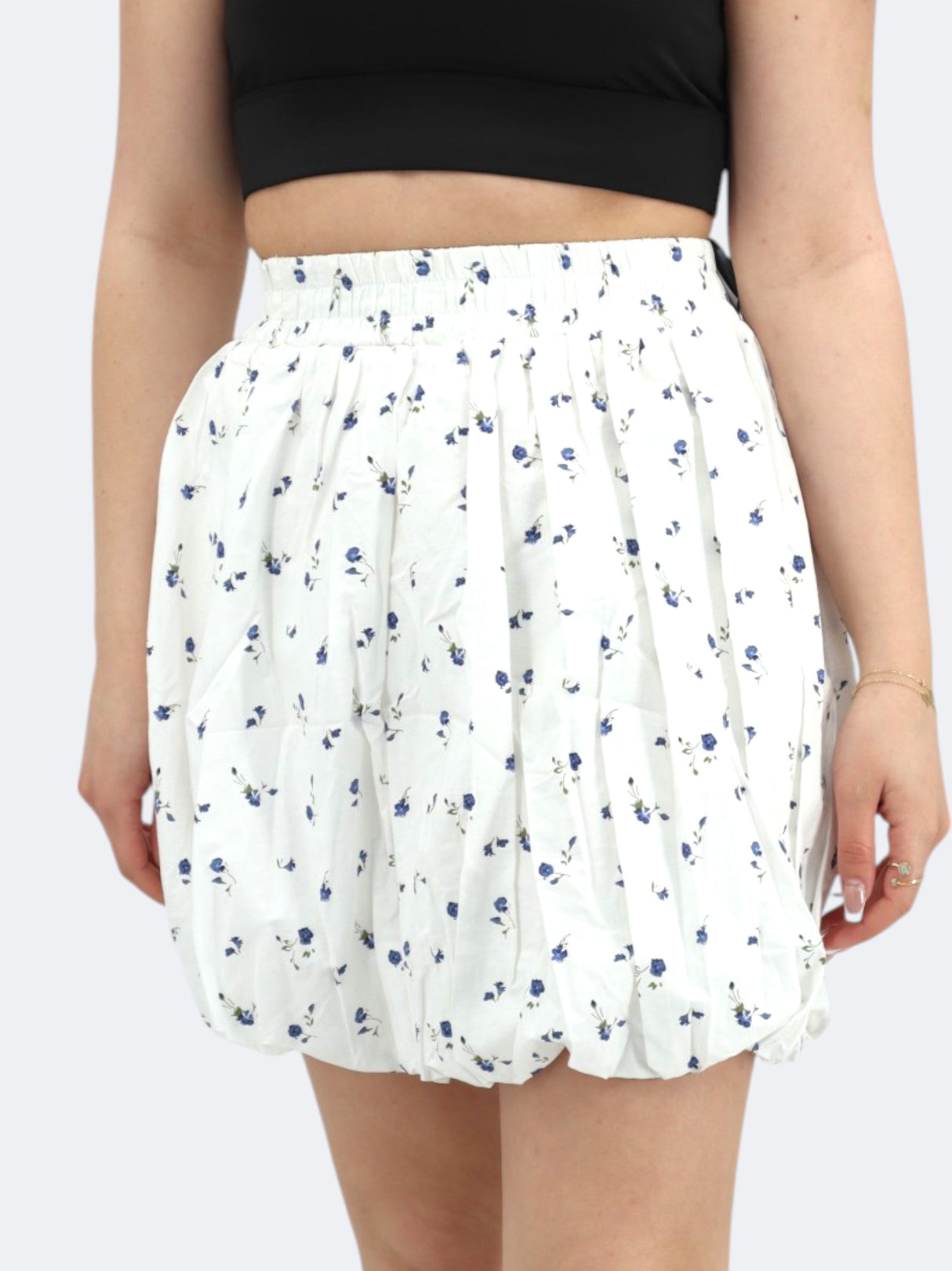 Women's Floral Printed Sports Skirt,White