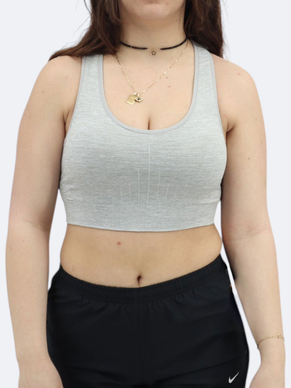 Women's Textured Sports Top,Grey