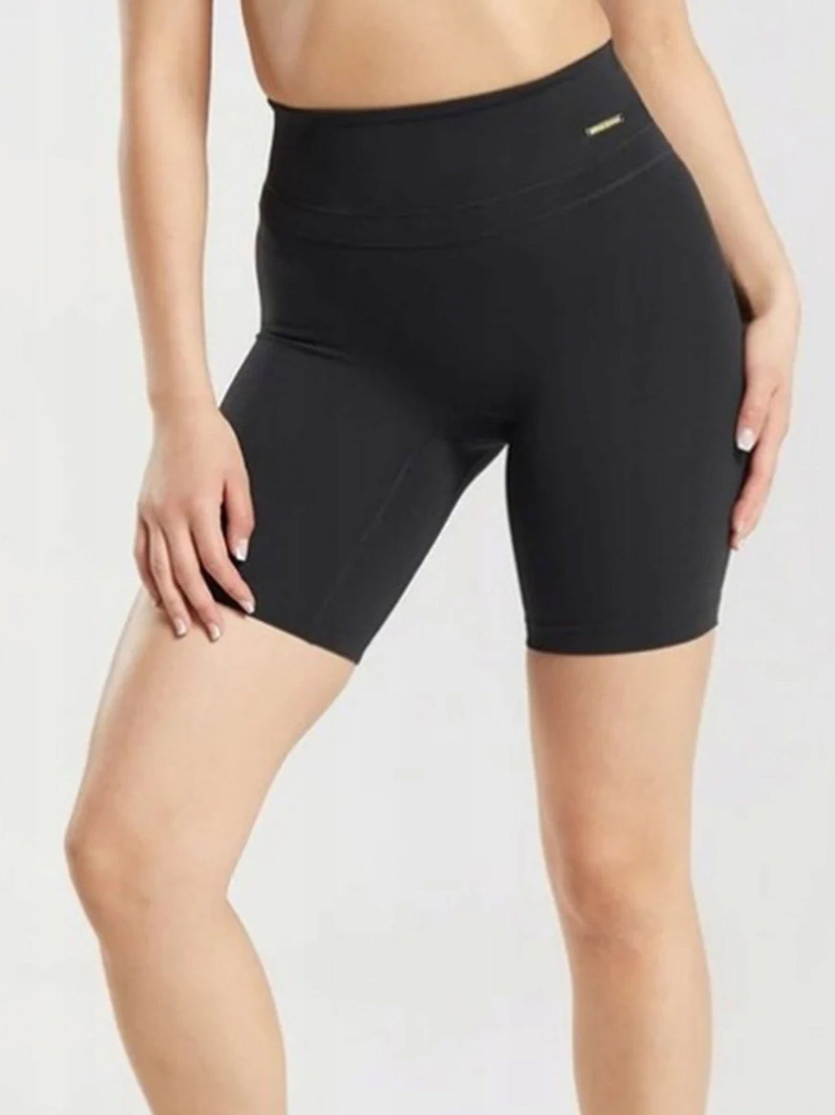 Women's Plain Sports Shorts,Black