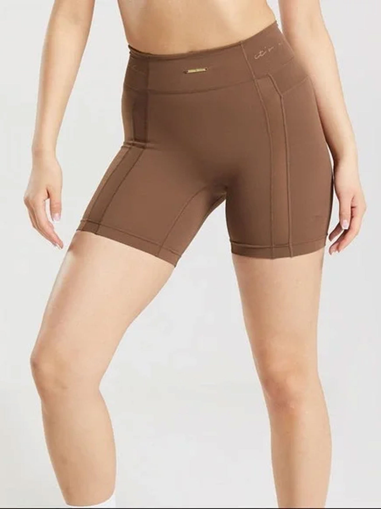 Women's Plain Sports Shorts,Brown