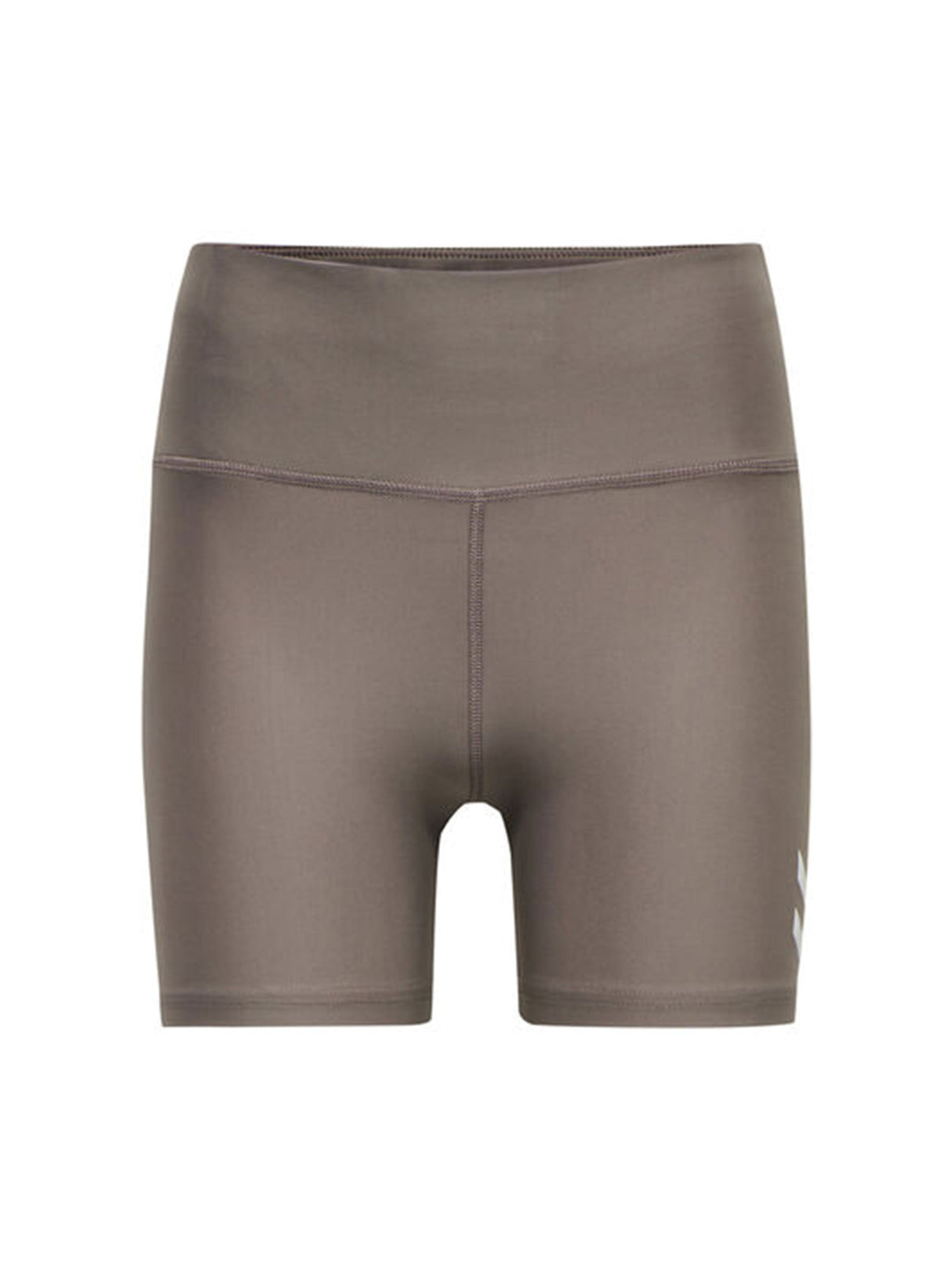Women's Brand Logo Printed Sports Shorts,Taupe