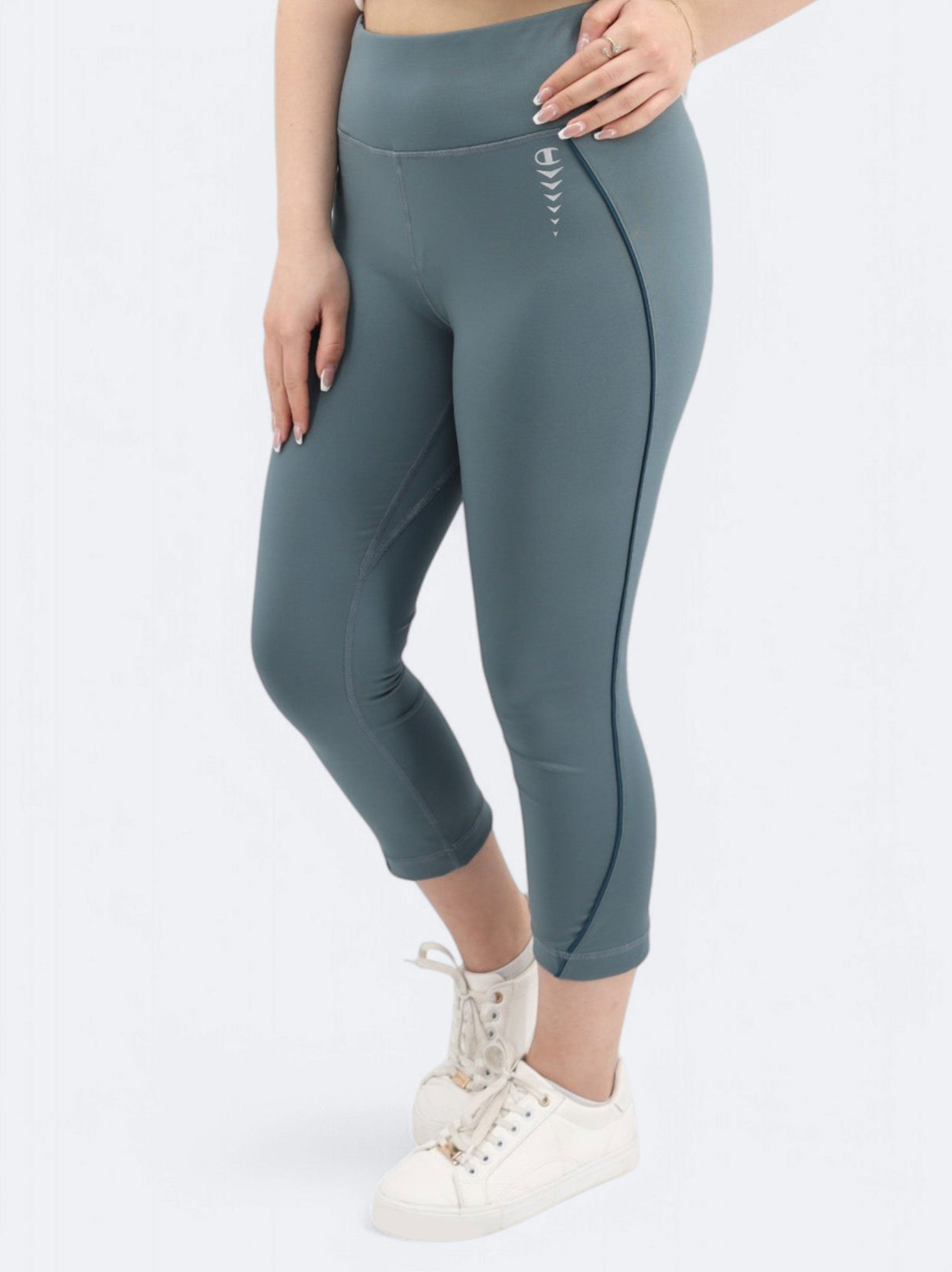 Women's Printed Leggings,Teal