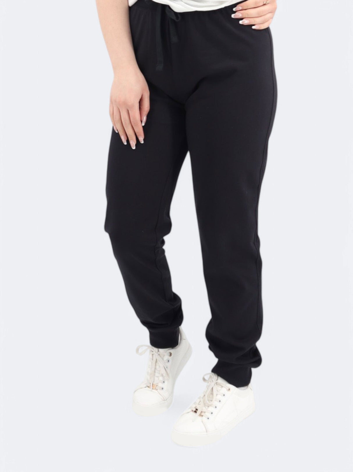 Women's Brand Logo Printed Joggers,Black