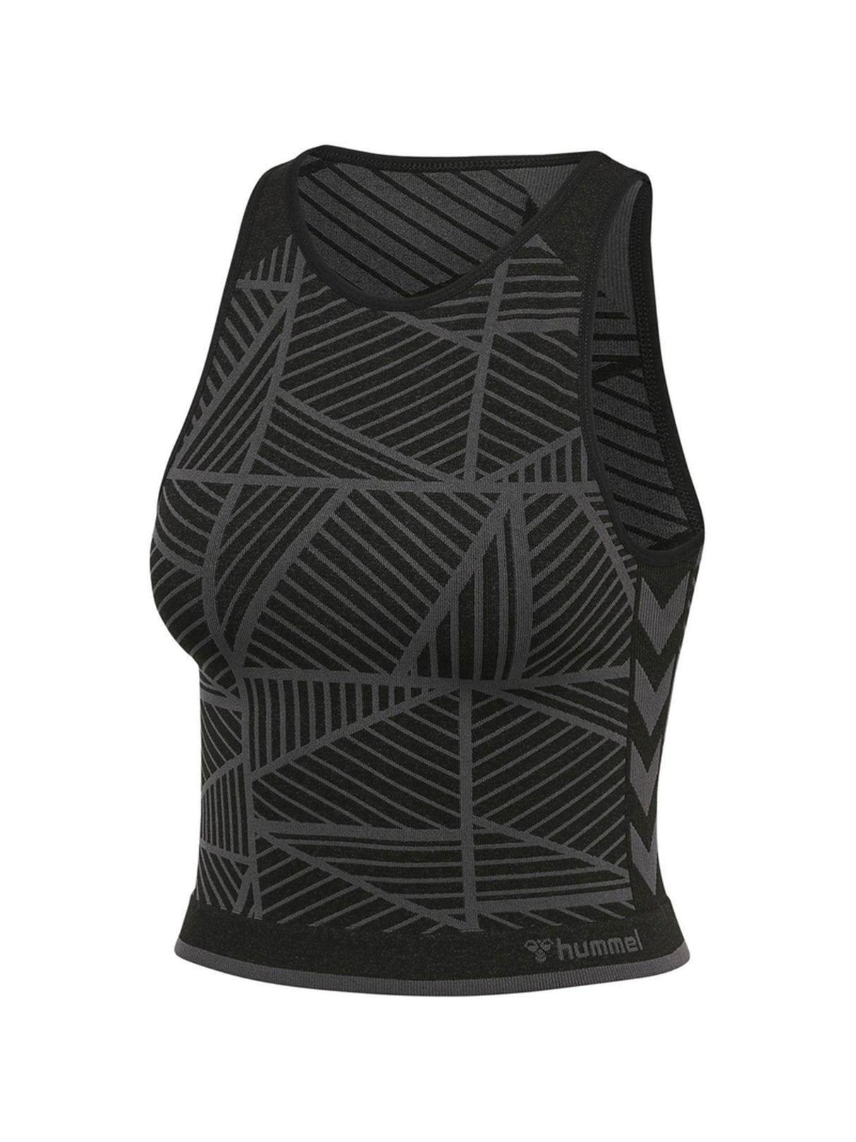 Women's Printed Sports Tank Top,Black