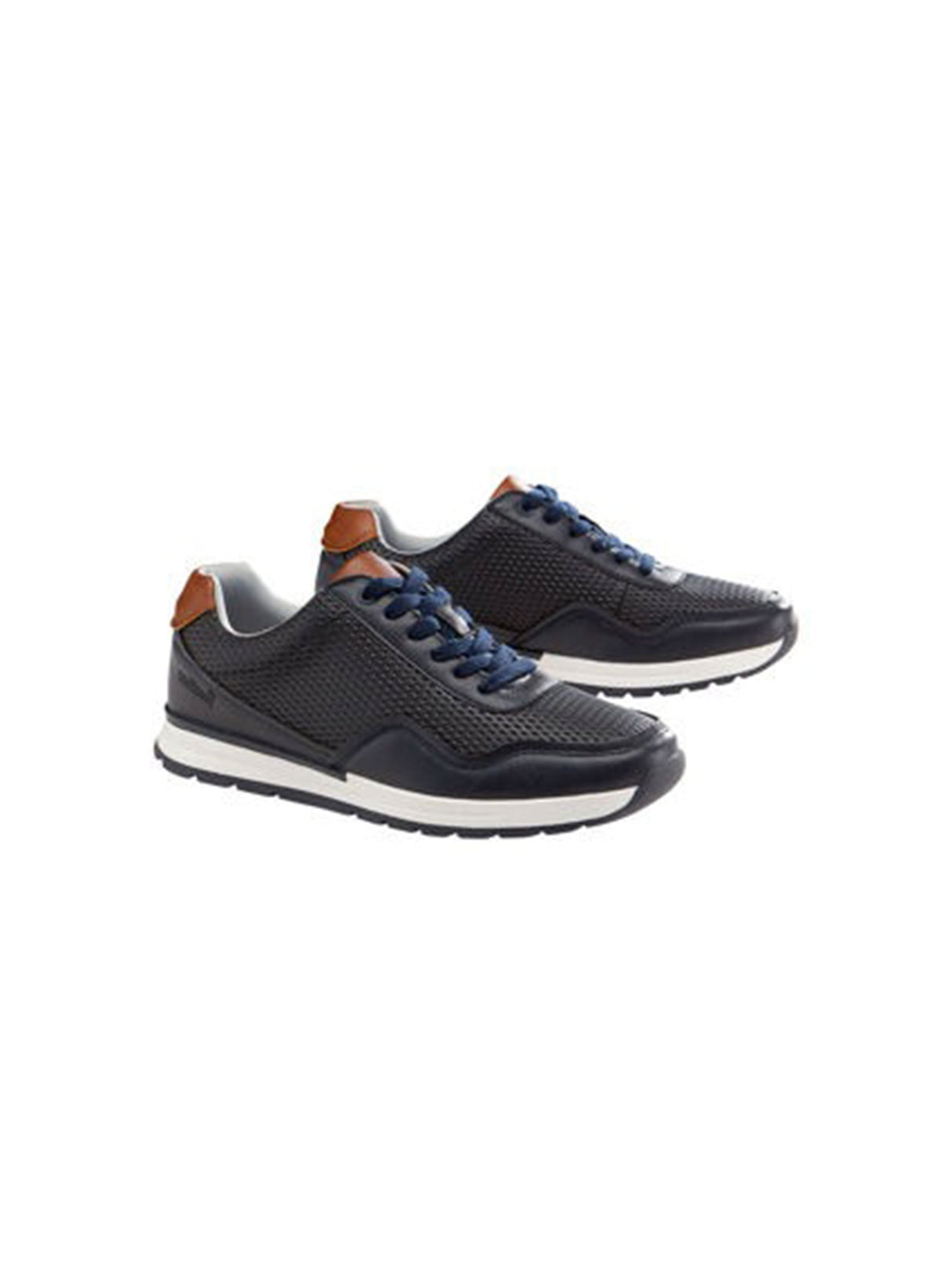 Men's Textured Sneakers,Navy