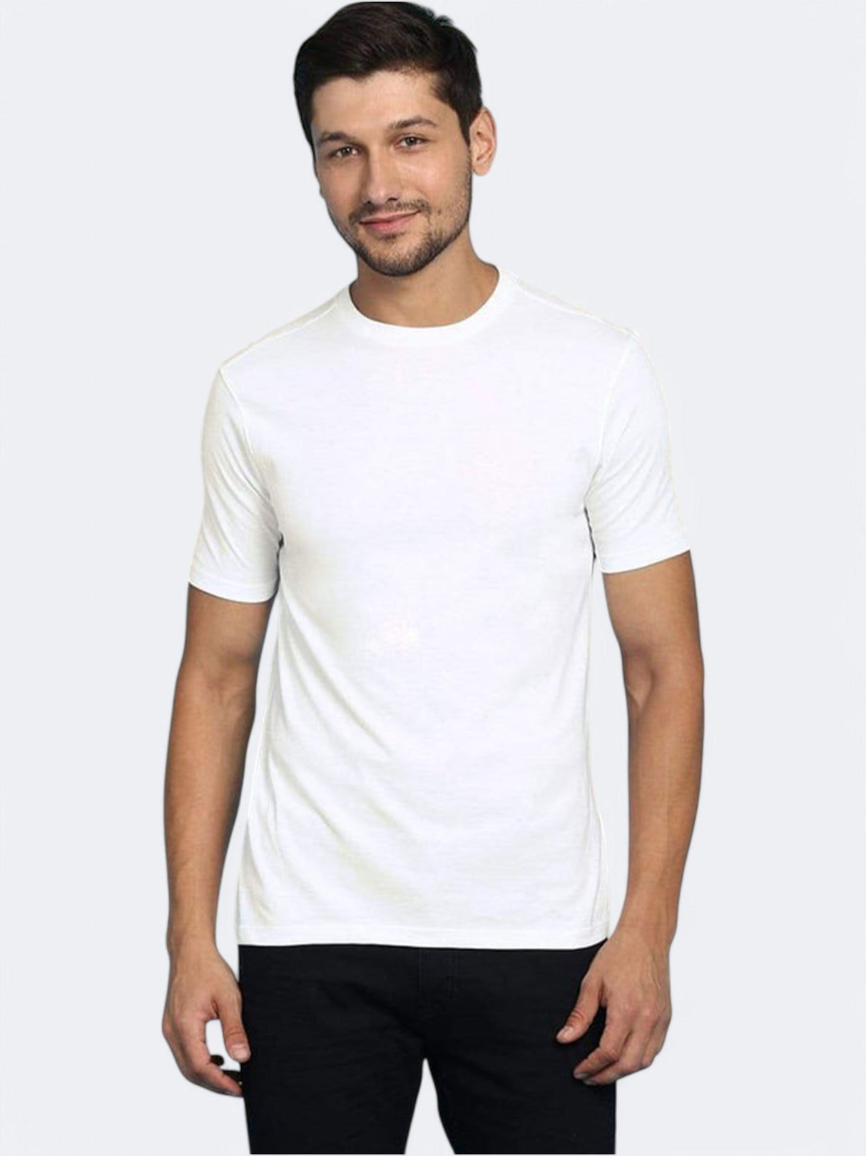 Men's Plain T-Shirt,White