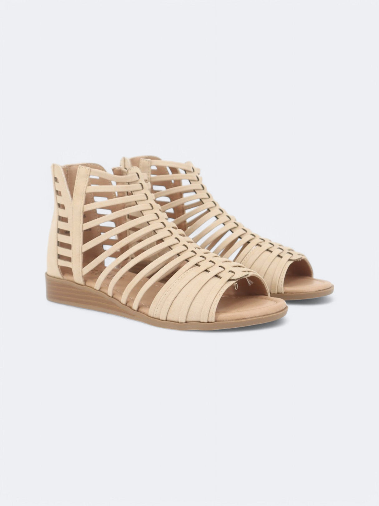Women's Textured Sandals,Nude
