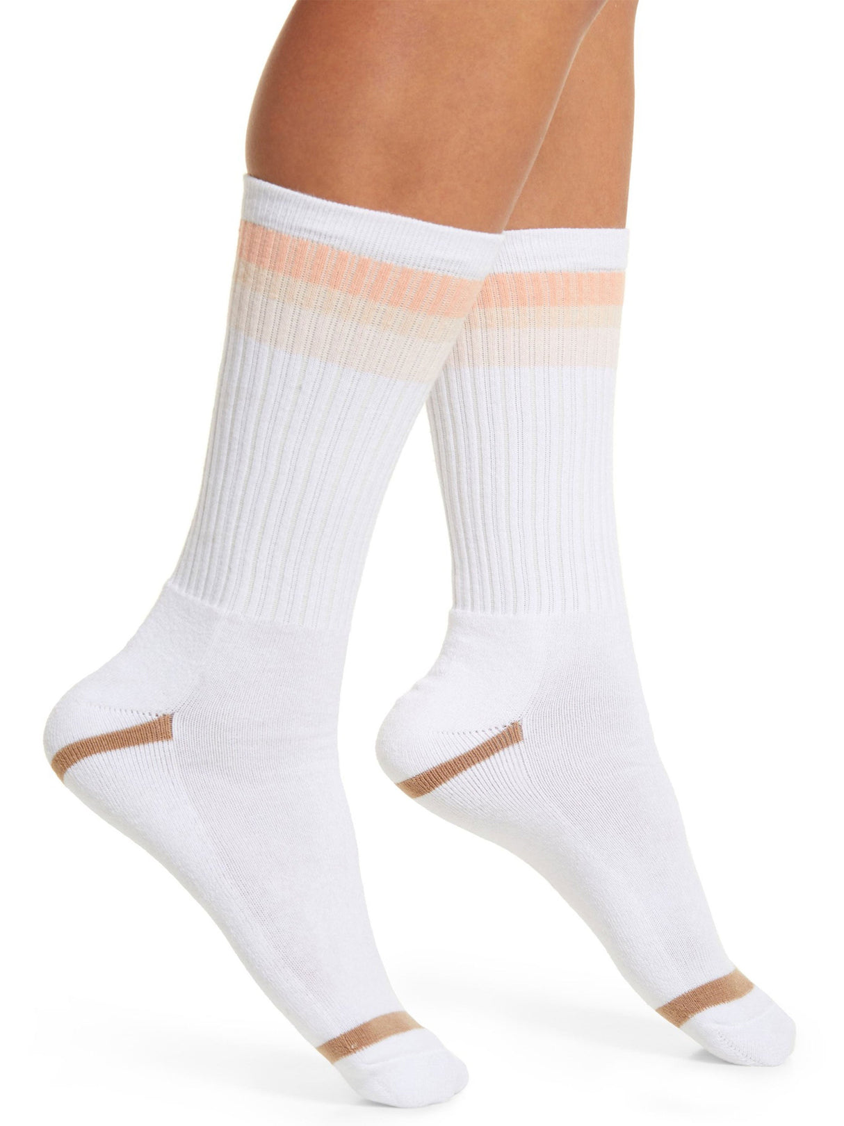 Image for Women's Clare Three Stripe Crew Long Socks,White