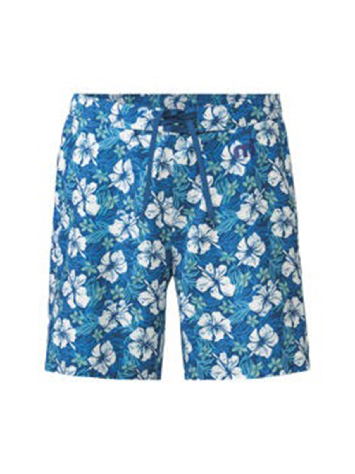Image for Men's Floral Printed Swim Short,Blue