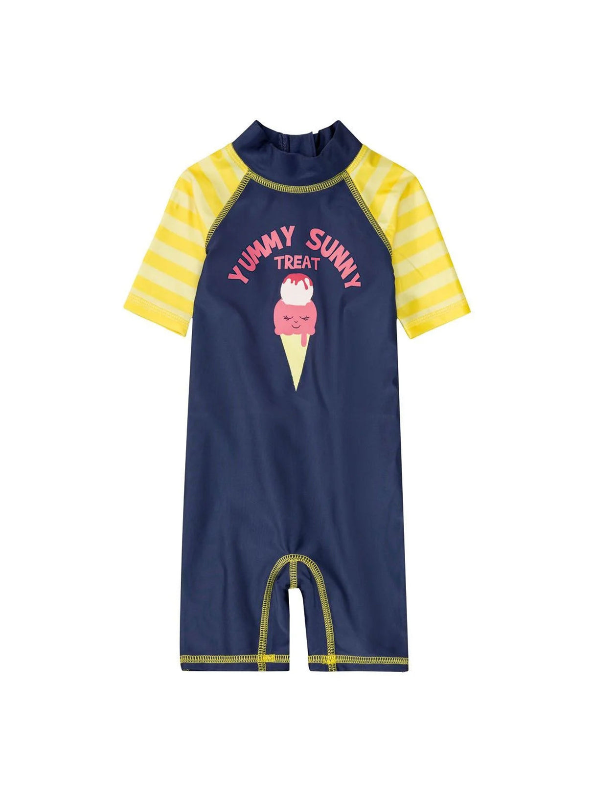 Image for Kids Girl Graphic Printed One Piece Swimsuit,Navy