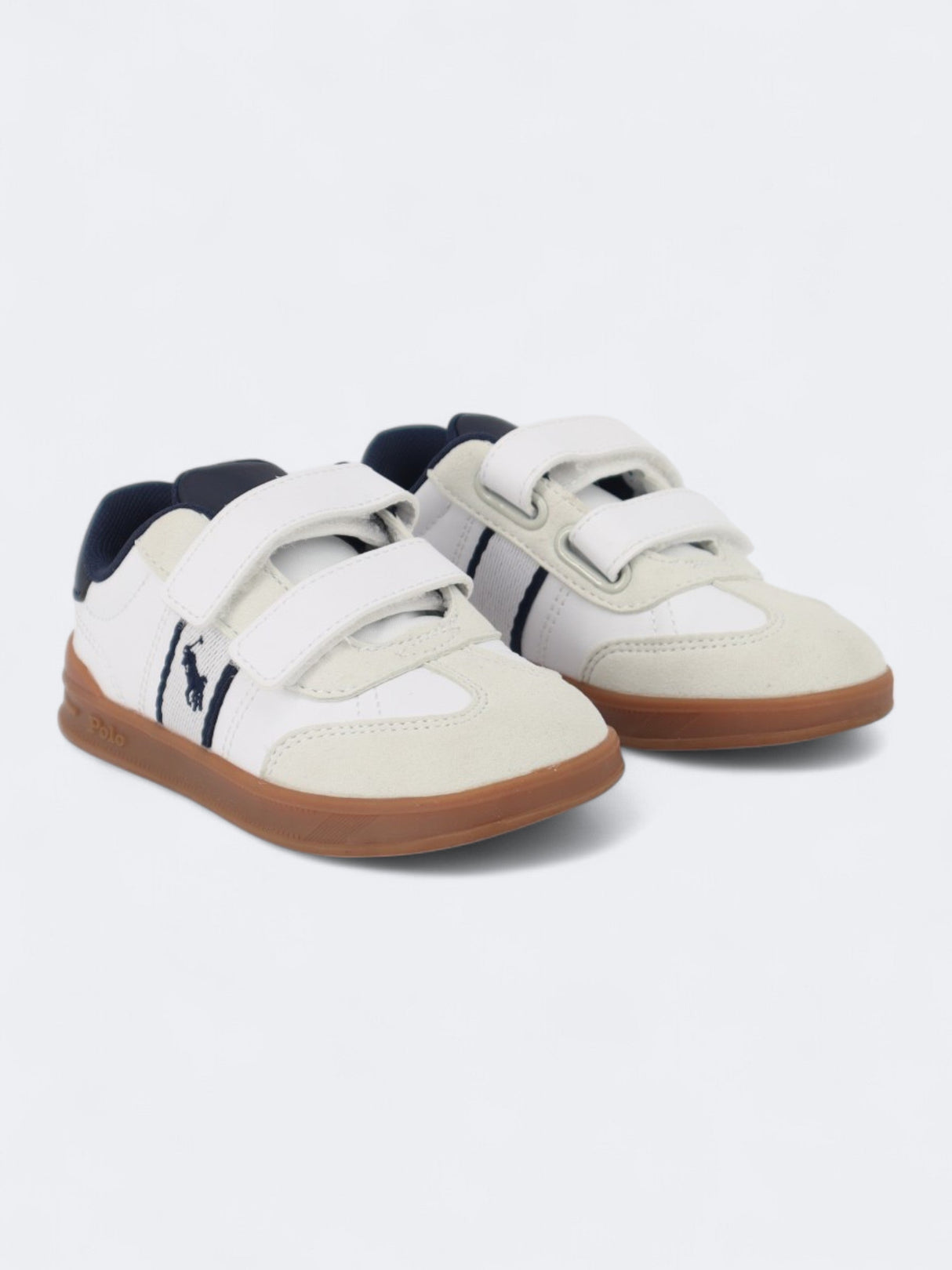Image for Kid's Boy's Brand Logo Patched Sneakers,White