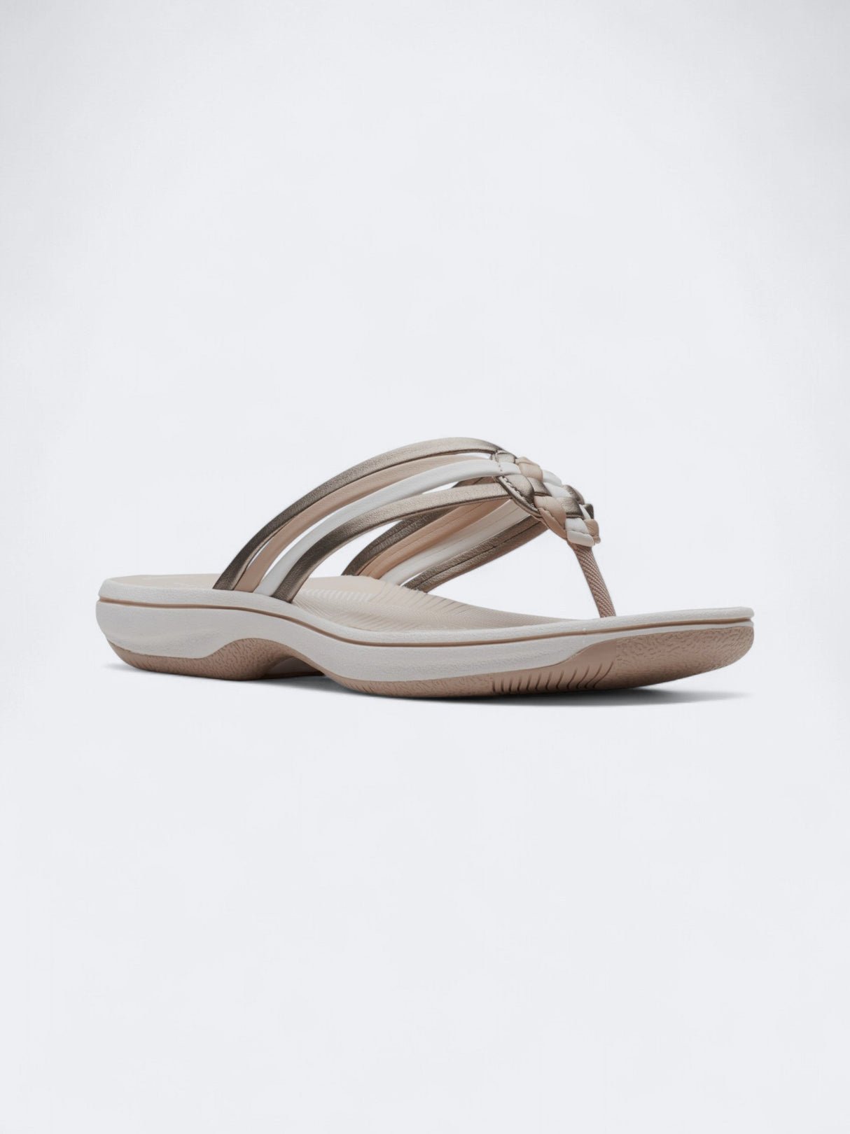 Image for Women's Textured Slippers,Beige