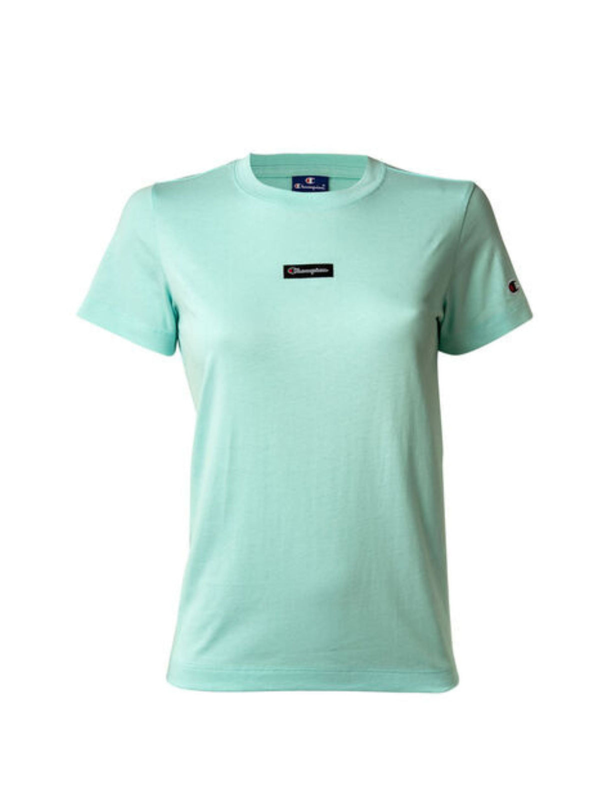 Image for Women's Brand Logo Patched T-Shirt,Aqua