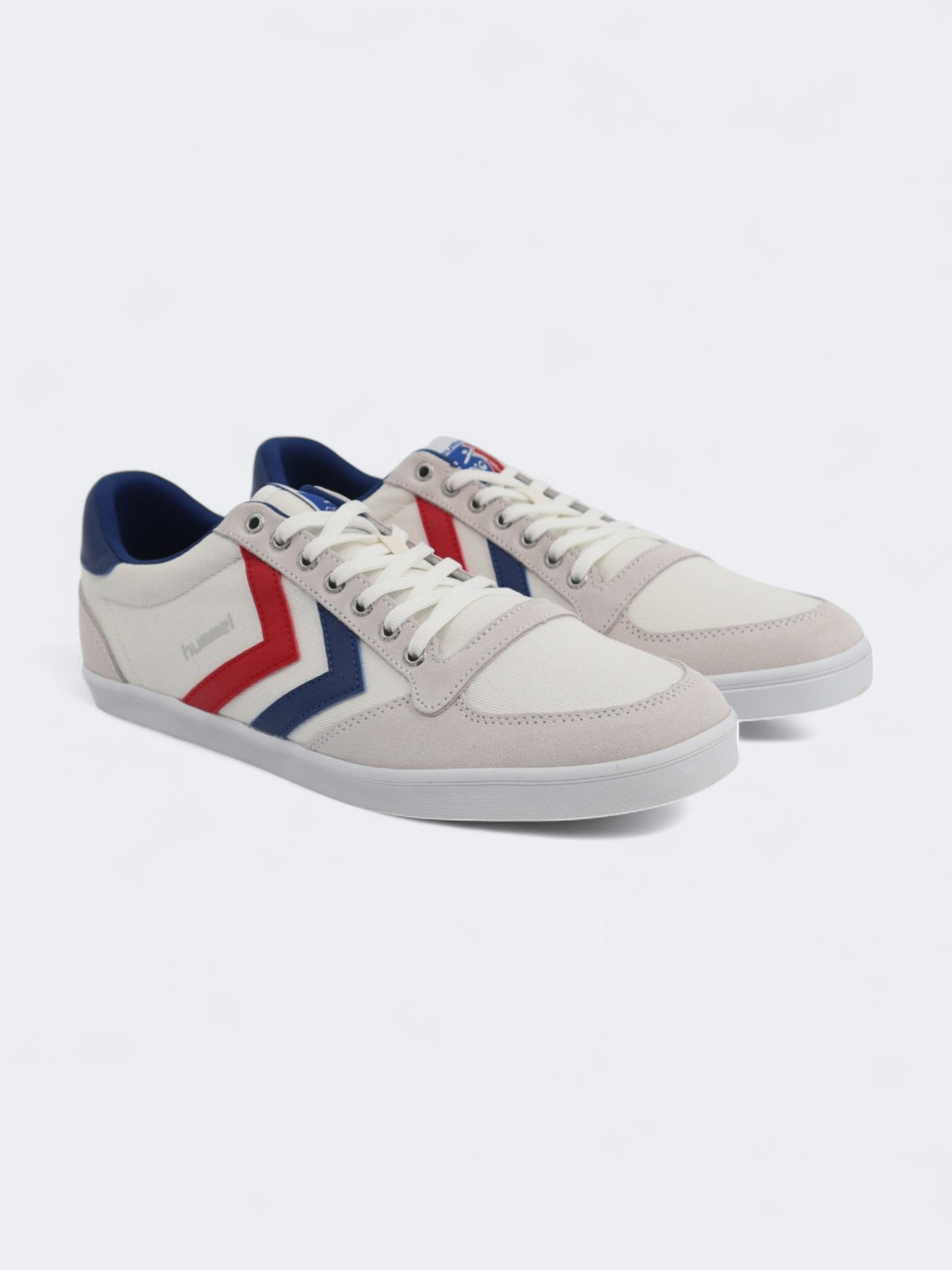 Image for Men's Brand Logo Patched Sneakers,White