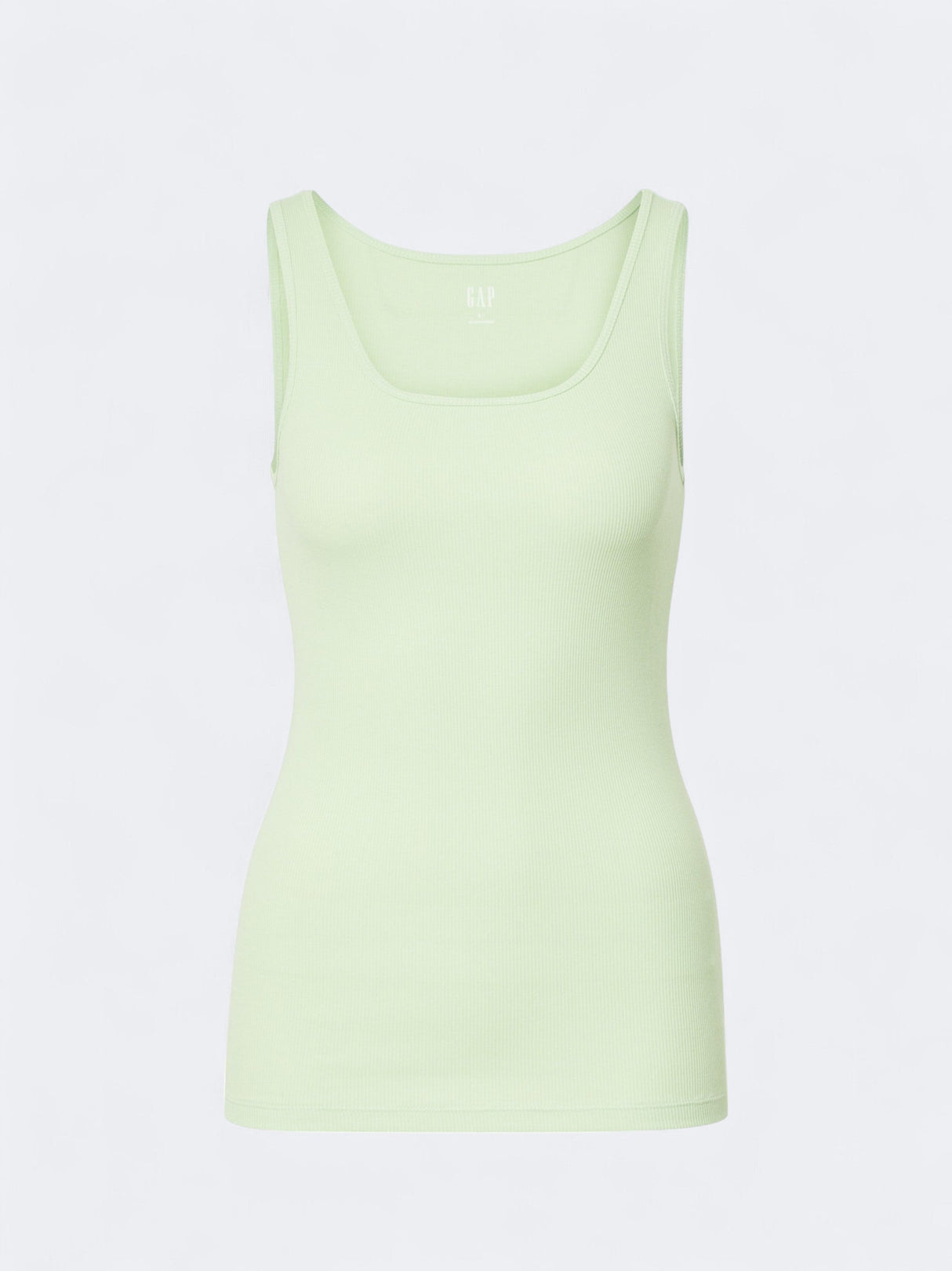 Image for Women's Ribbed Tank Top,Light Green