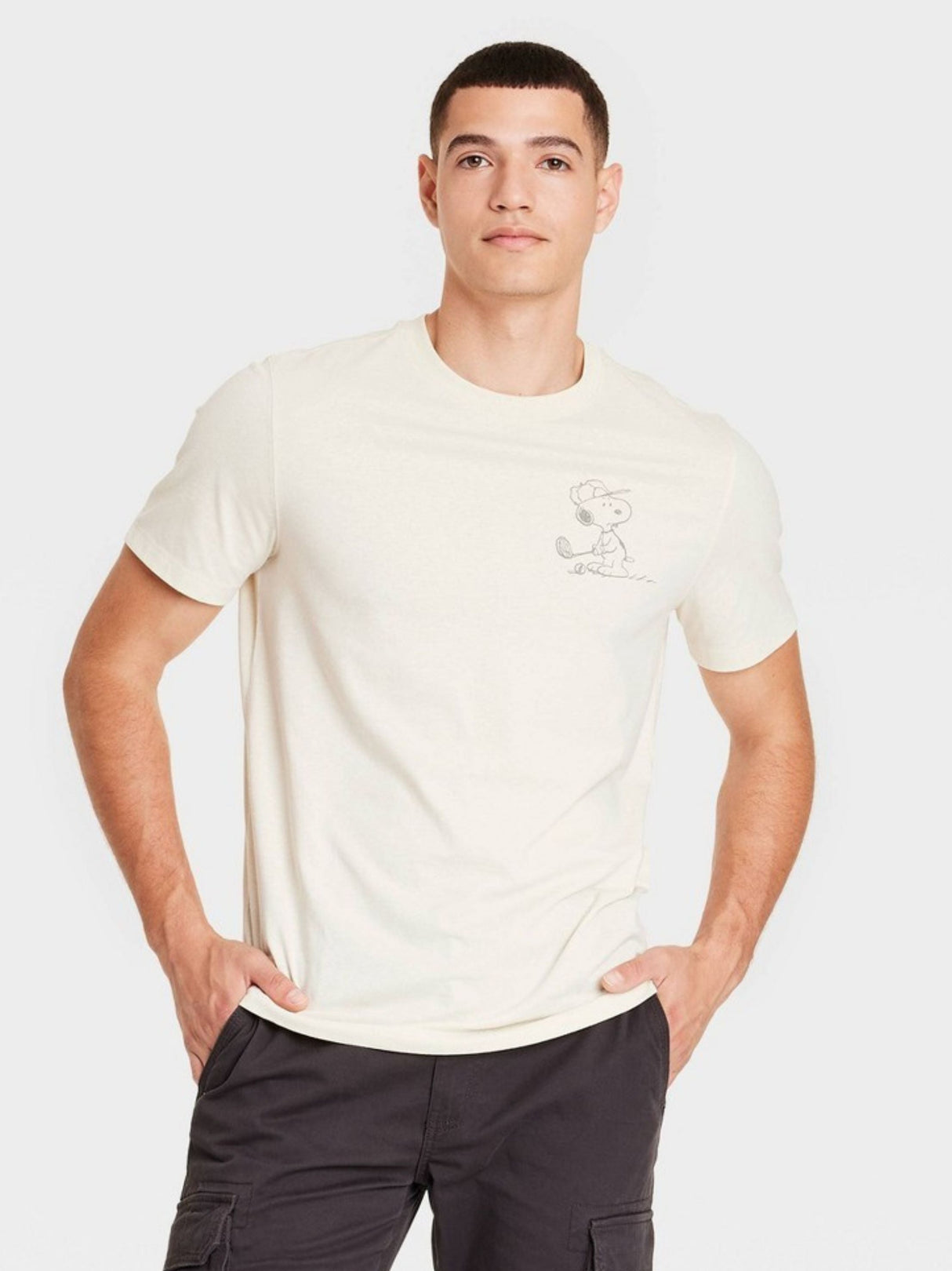 Image for Men's Graphic Printed T-Shirt,Off White