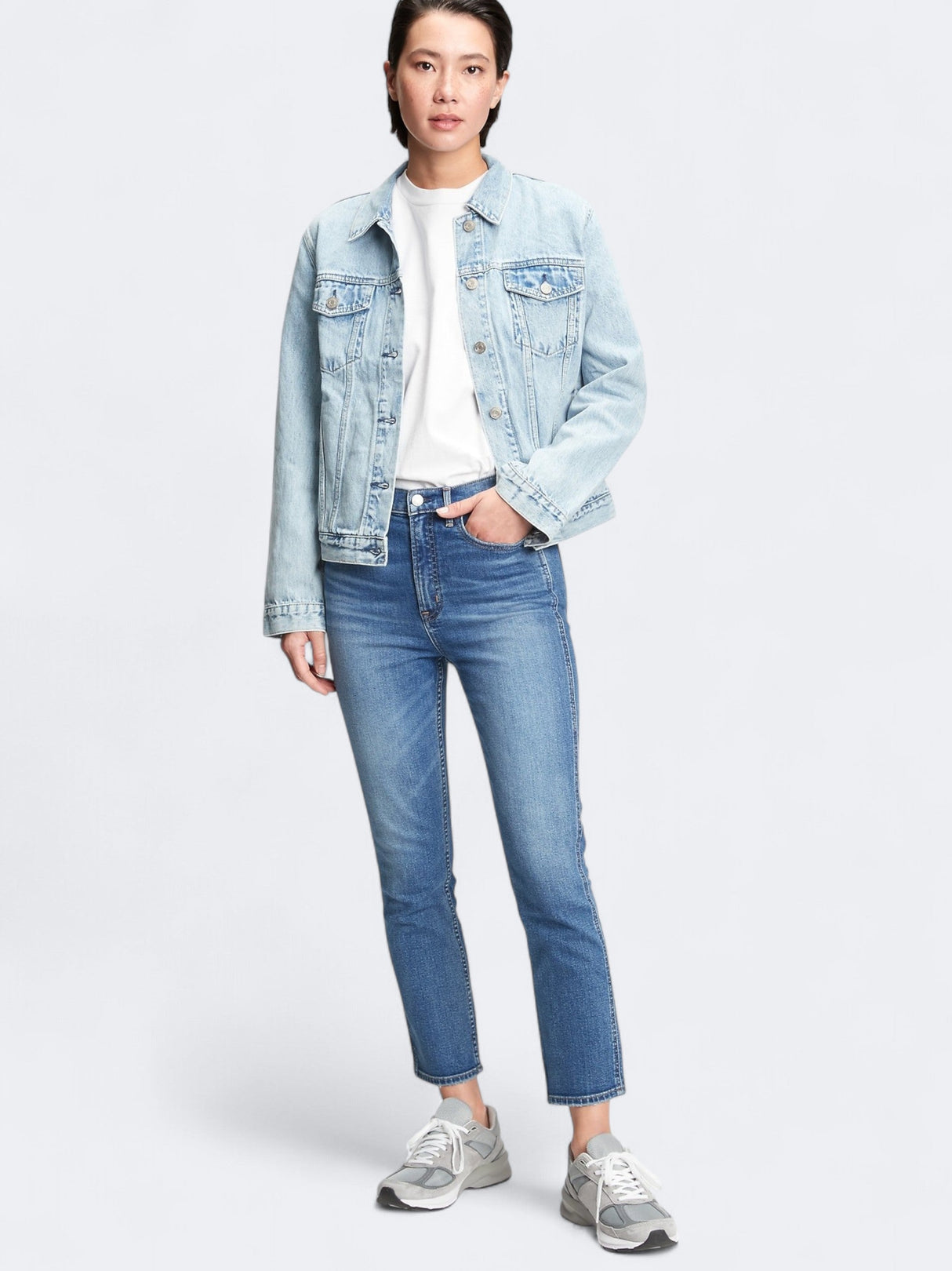 Image for Men's Plain Vintage Slim Jeans,Blue