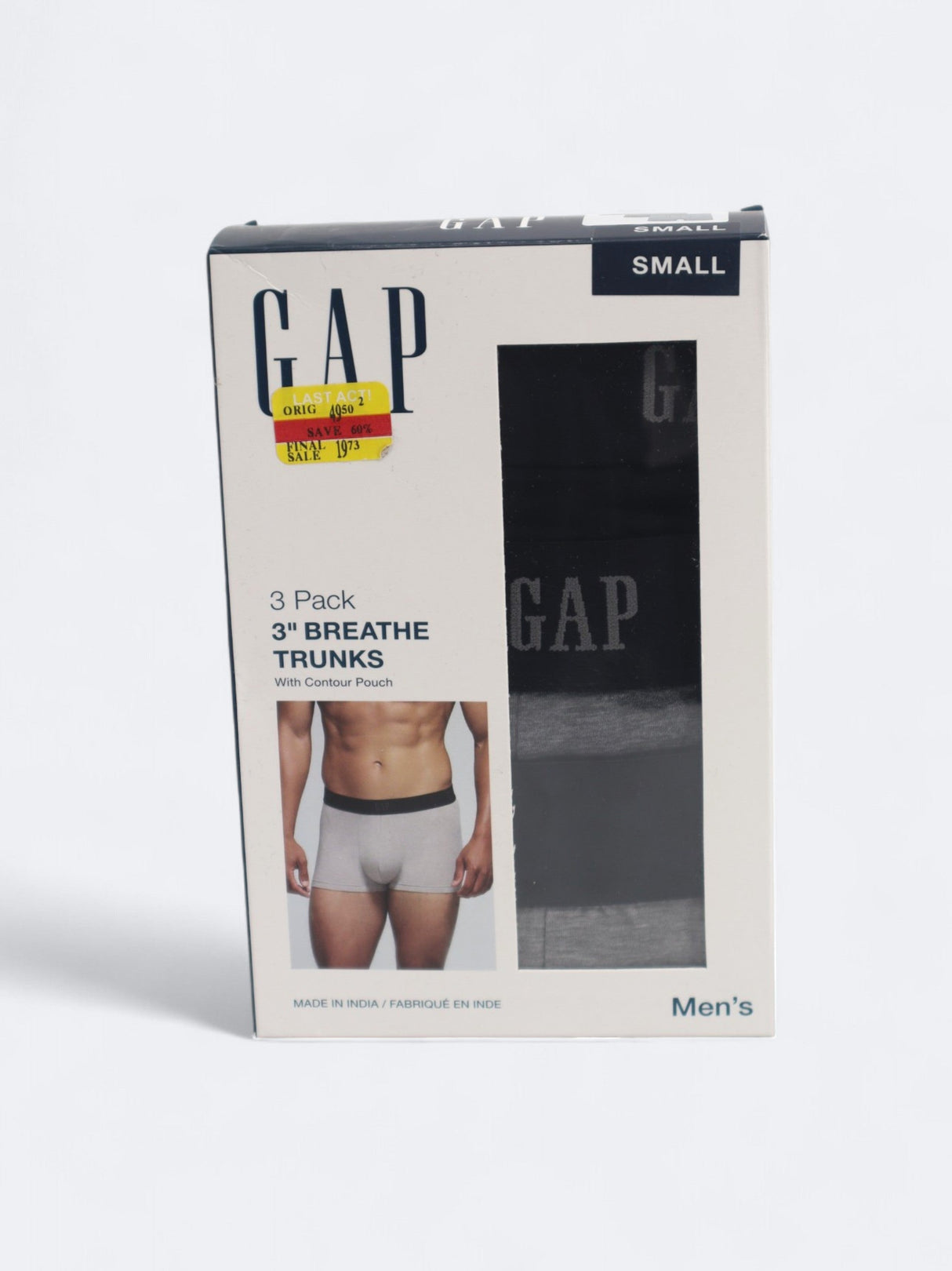 Men's 3 Pack Breathe Trunks,Multi