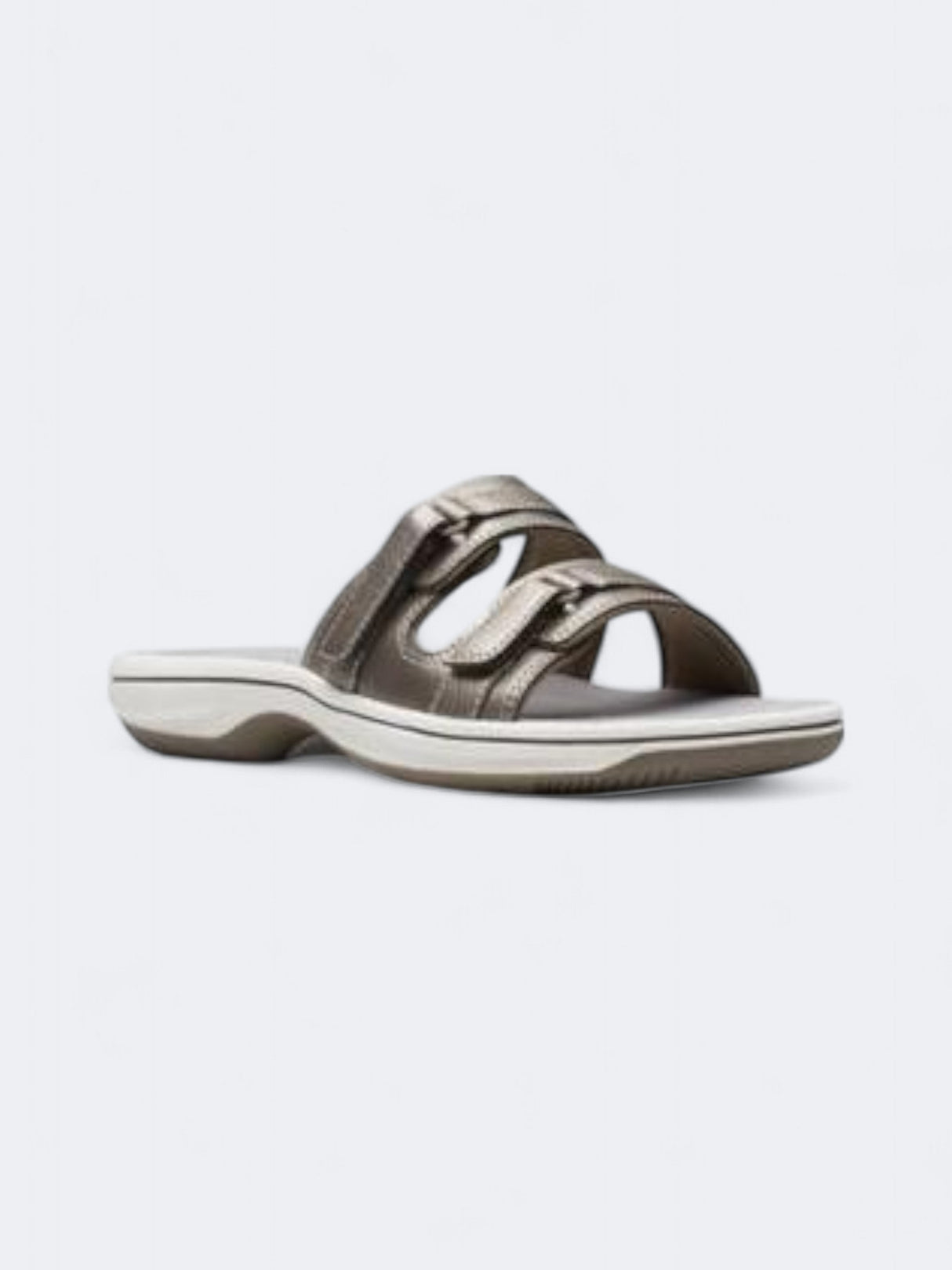 Image for Women's Textured Cloudsteppers Breeze Piper Comfort Slide Slippers,Grey