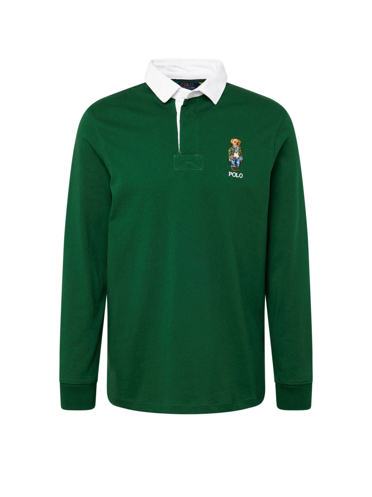 Image for Men's Polo Printed Shirt,Olive Green