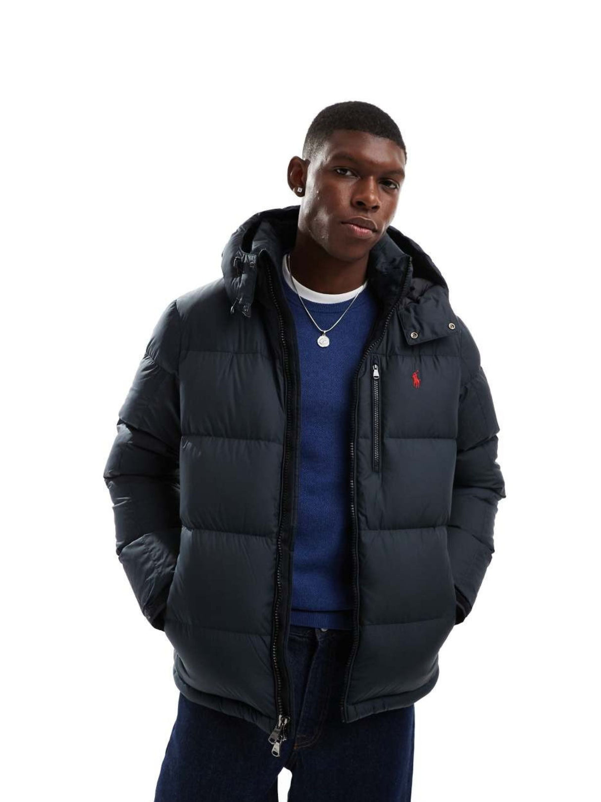 Men's Quilted Jacket,Black