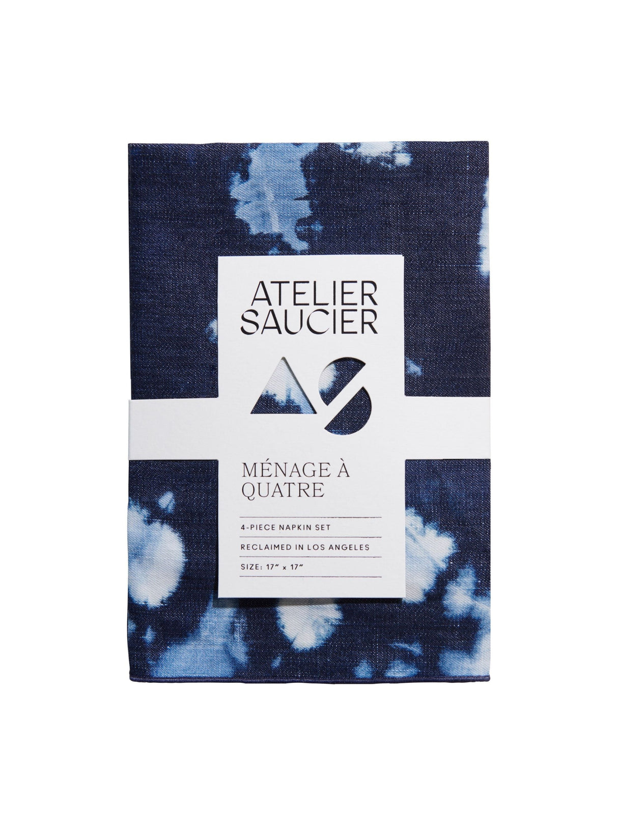 Image for Denim Tie Dyed Linen Napkins