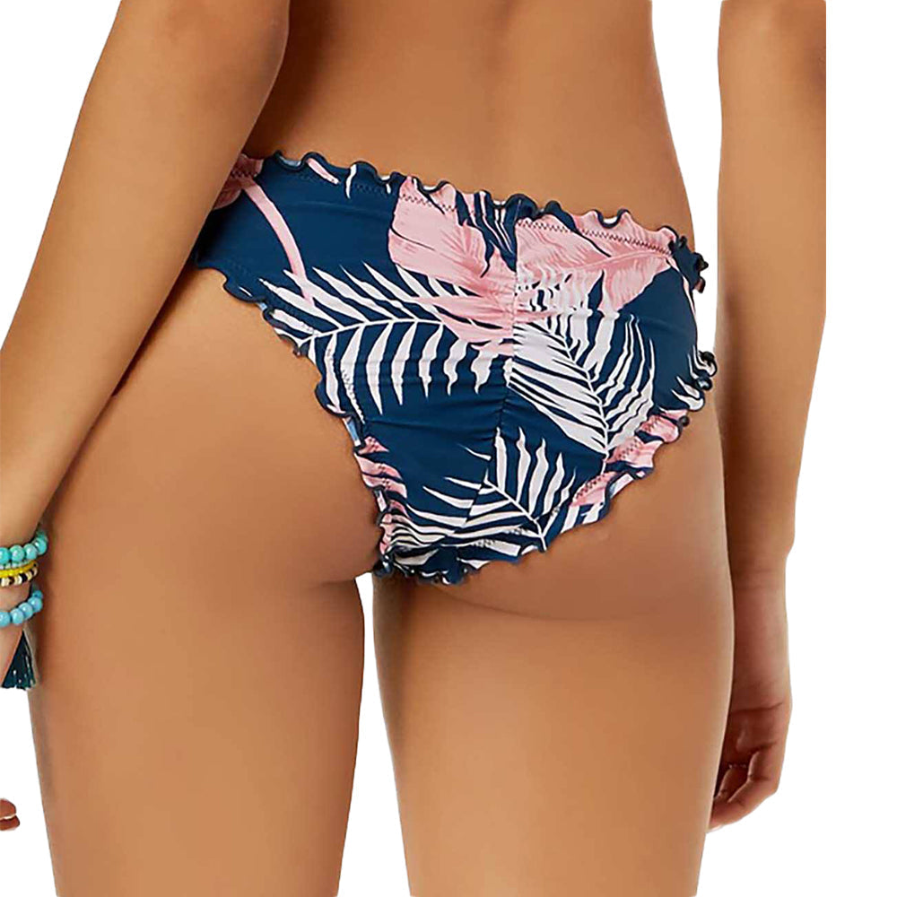 Image for Women's Leaves Plant Printed Bikini Bottom,Petrol