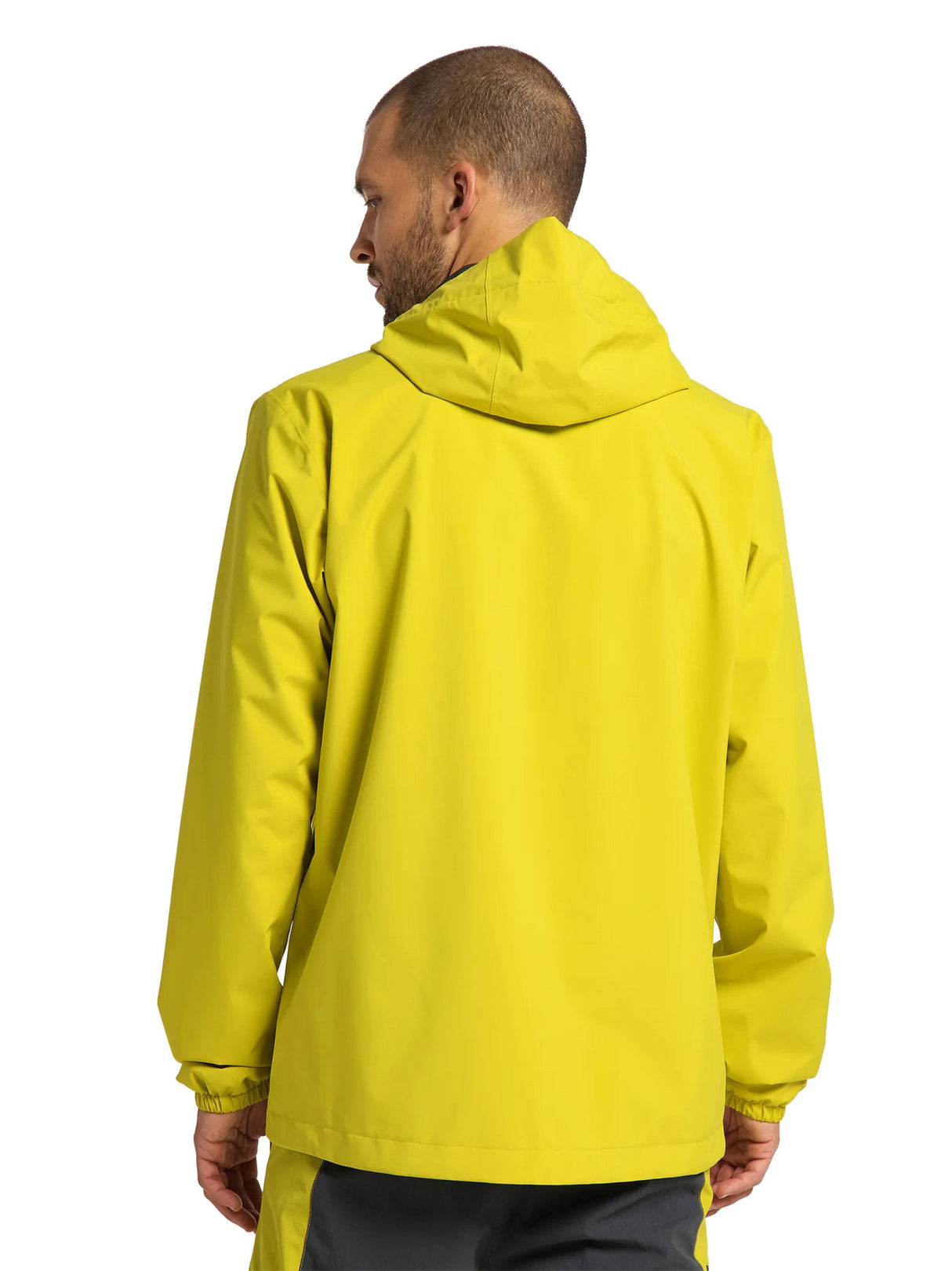 Image for Men's Brand Logo Embroidered Waterproof Jacket,Yellow