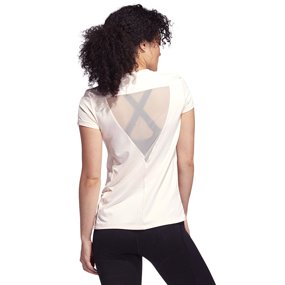 Image for Women's Mesh Back Sport Top,Light Pink