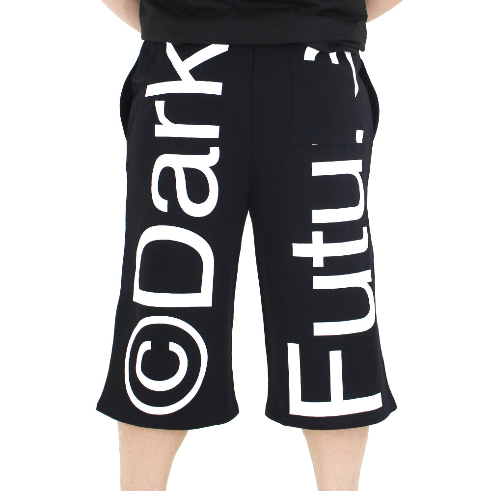 Image for Men's Graphic Back Cotton Short,Black